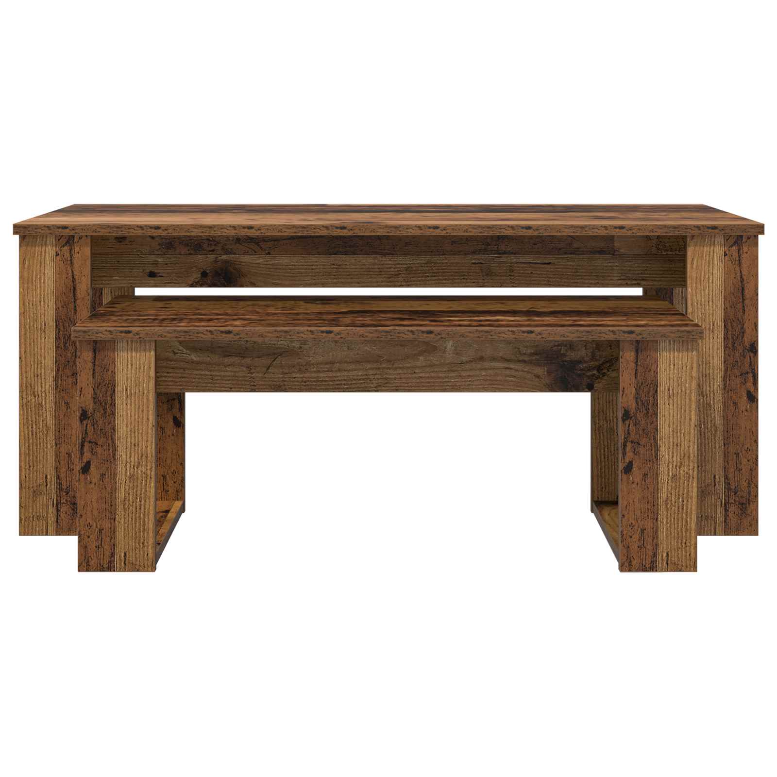 Ensemble de tables basses 2 pcs Bois ancien Bois d'ingénierie - XIOS