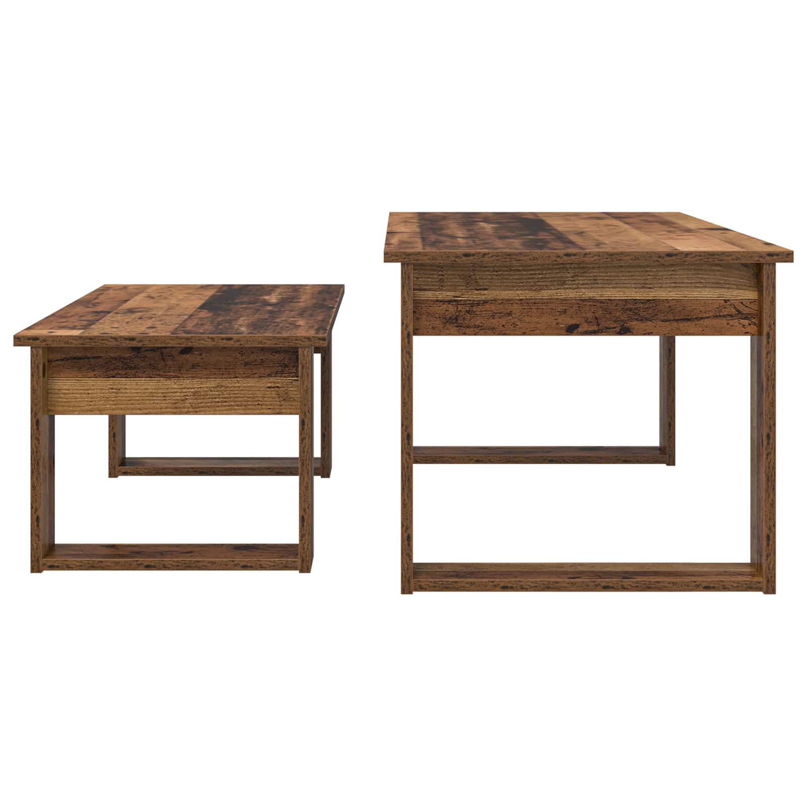 Ensemble de tables basses 2 pcs Bois ancien Bois d'ingénierie - XIOS