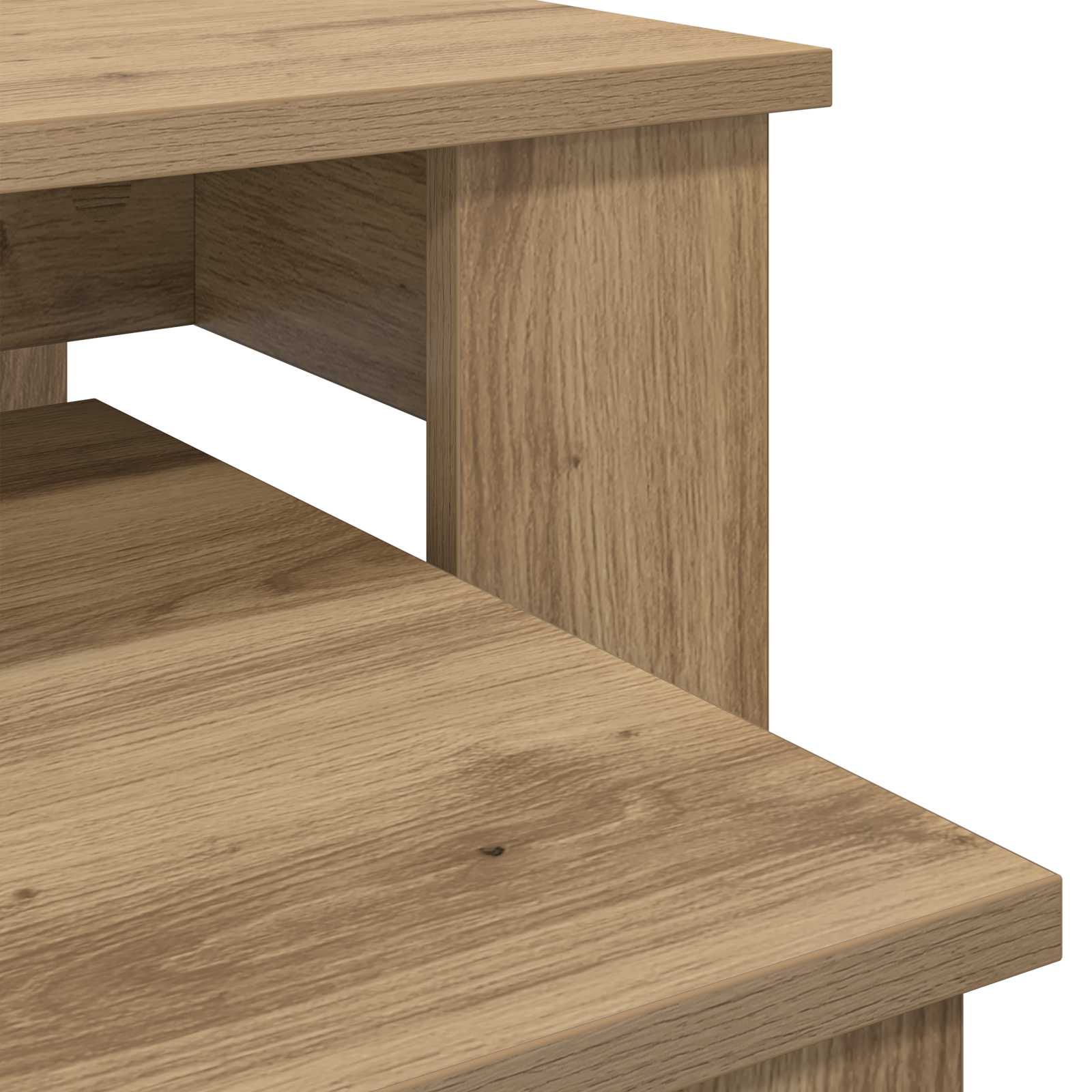 Ensemble de tables basses 2 pcs Chêne artisanal - XIOS