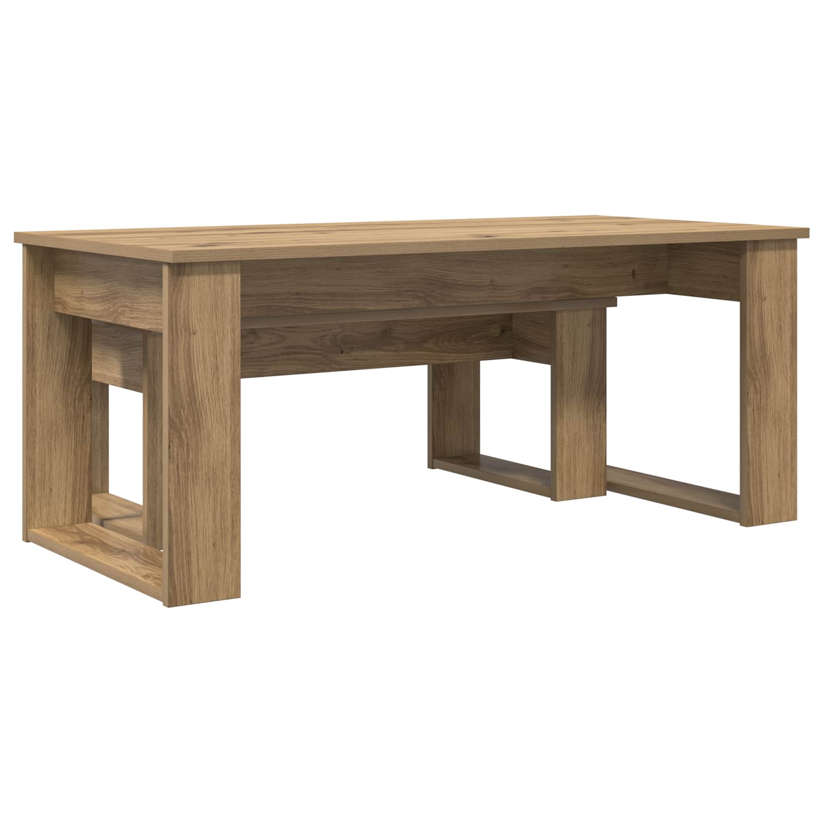 Ensemble de tables basses 2 pcs Chêne artisanal - XIOS