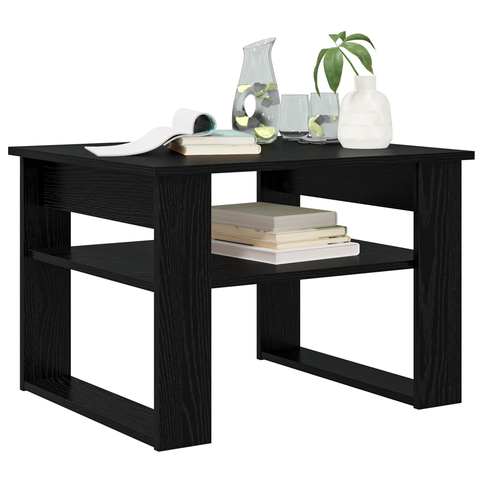 Table basse Chêne noir 64 x 54 x 44 cm Bois d'ingénierie - XIOS