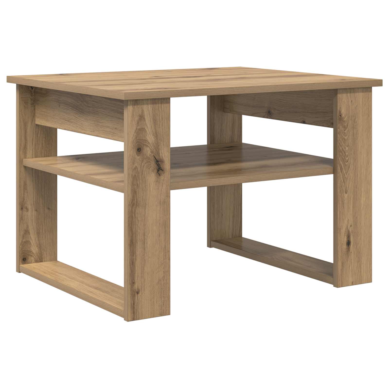 Table basse Chêne artisanal 64 x 54 x 44 cm Bois d'ingénierie - XIOS