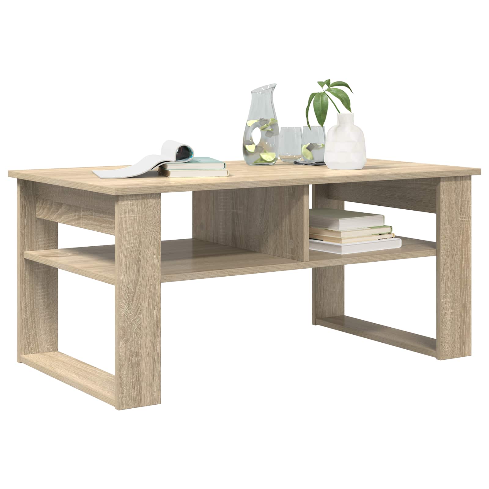 Table basse Chêne Sonoma 96 x 54 x 44 cm Bois d'ingénierie - XIOS