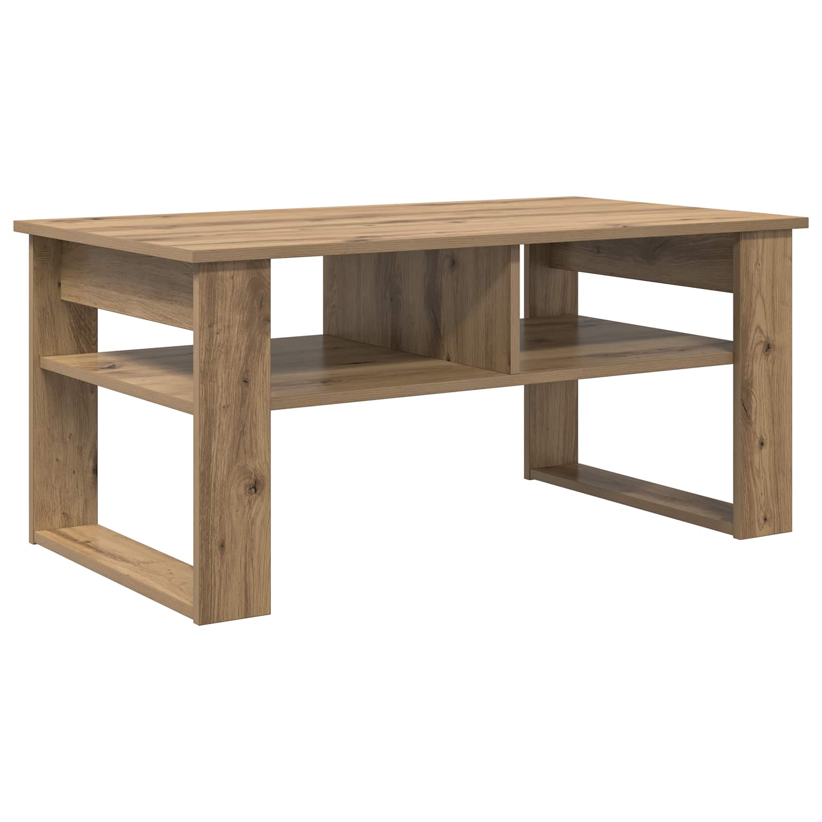 Table basse Chêne artisanal 96 x 54 x 44 cm Bois d'ingénierie - XIOS
