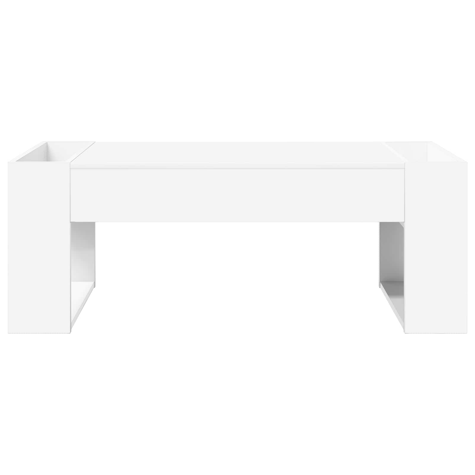 Table basse Blanc 110 x 50 x 41 cm Bois d'ingénierie - XIOS