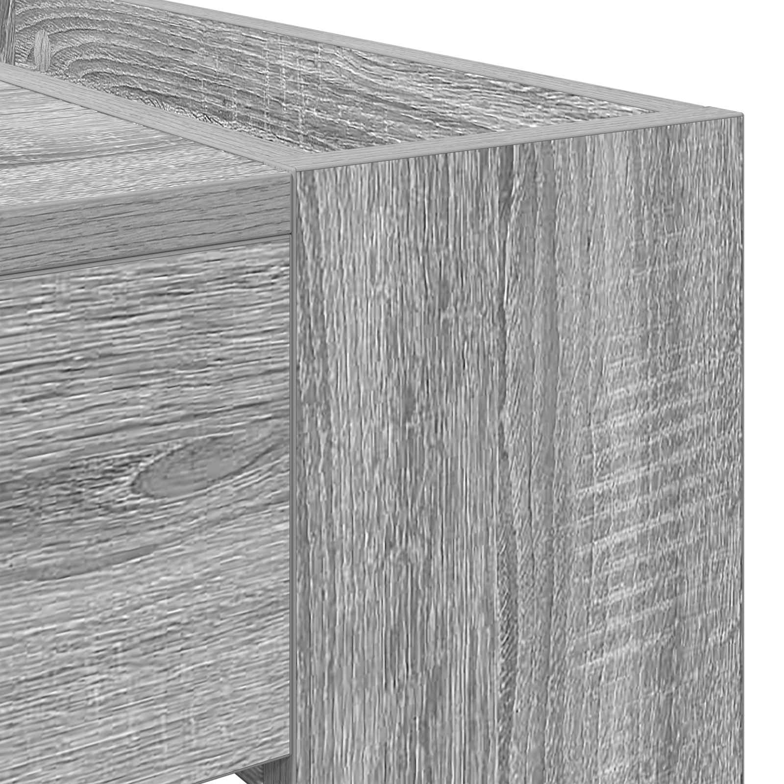 Table basse Gris Sonoma 110 x 50 x 41 cm Bois d'ingénierie - XIOS