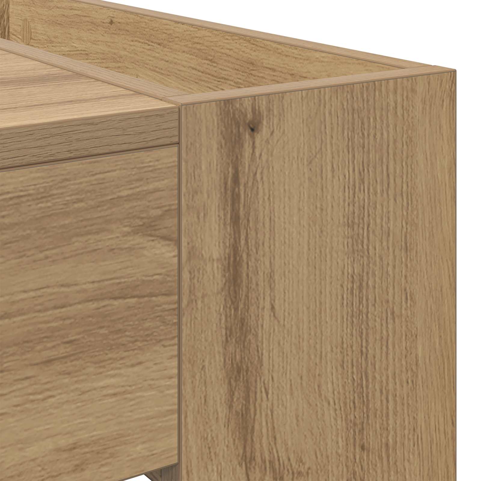 Table basse Chêne artisanal 110 x 50 x 41 cm Bois d'ingénierie - XIOS