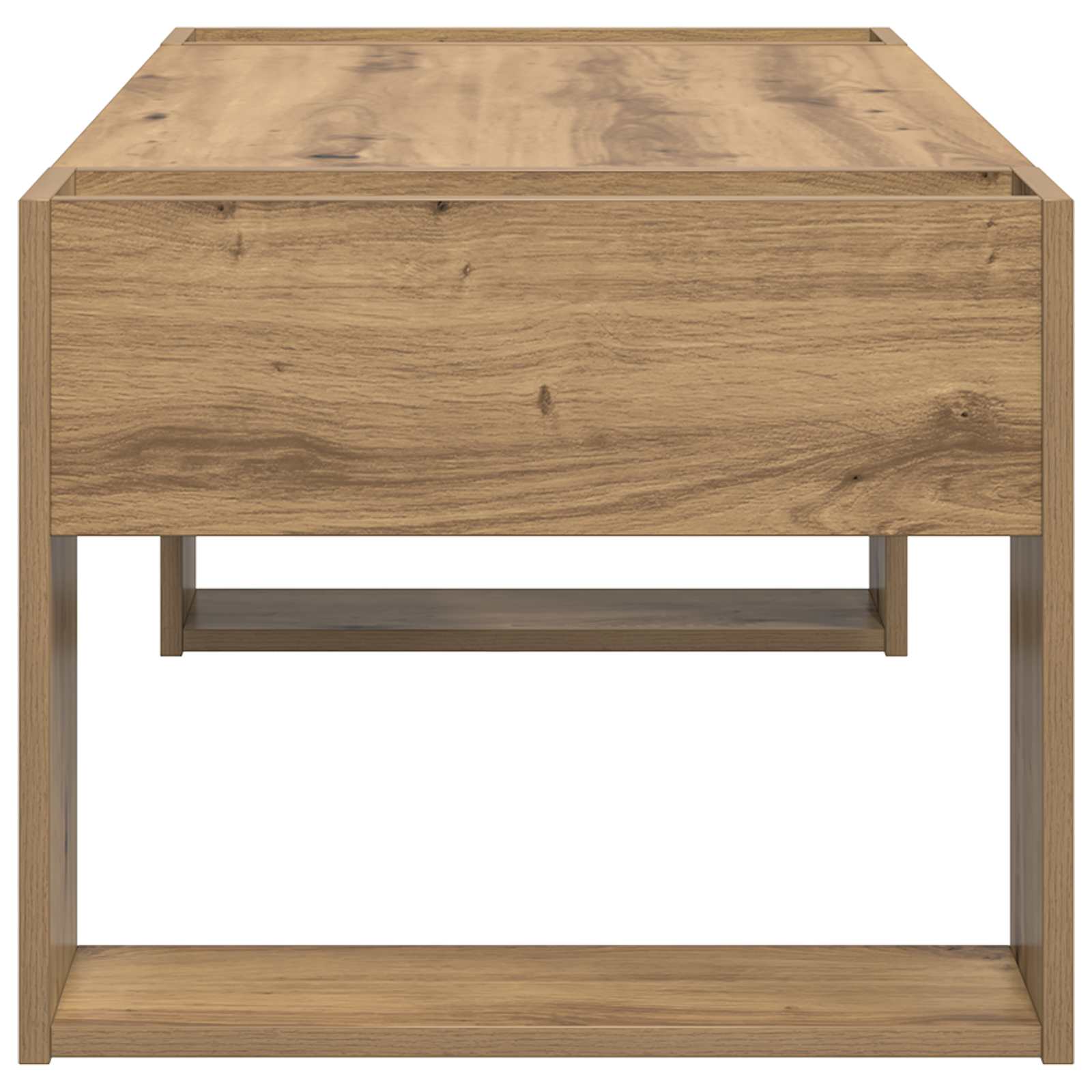 Table basse Chêne artisanal 110 x 50 x 41 cm Bois d'ingénierie - XIOS