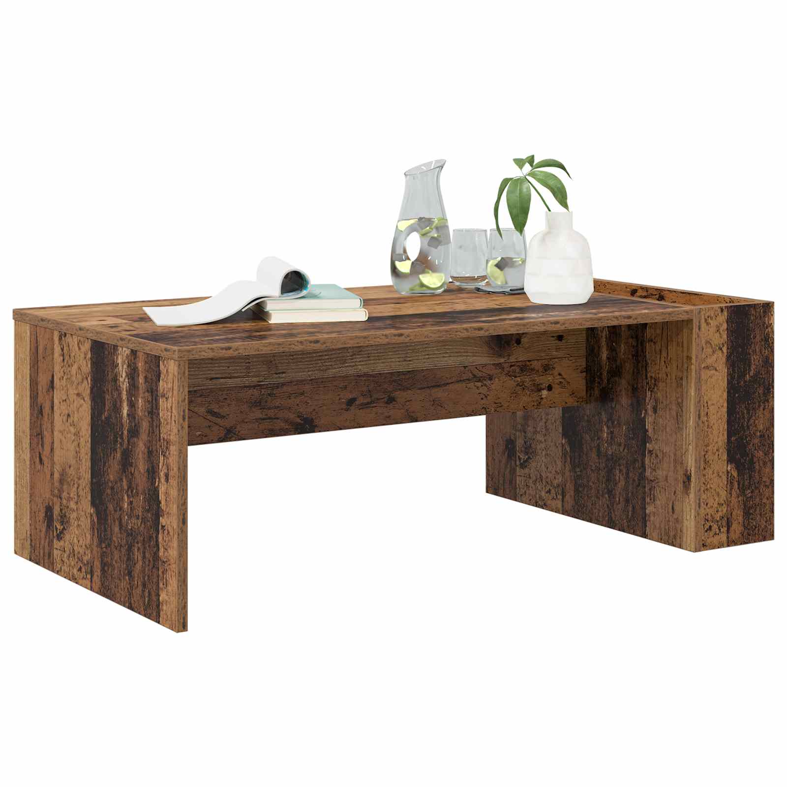 Table basse Bois ancien 95 x 50 x 34 cm Bois d'ingénierie - XIOS
