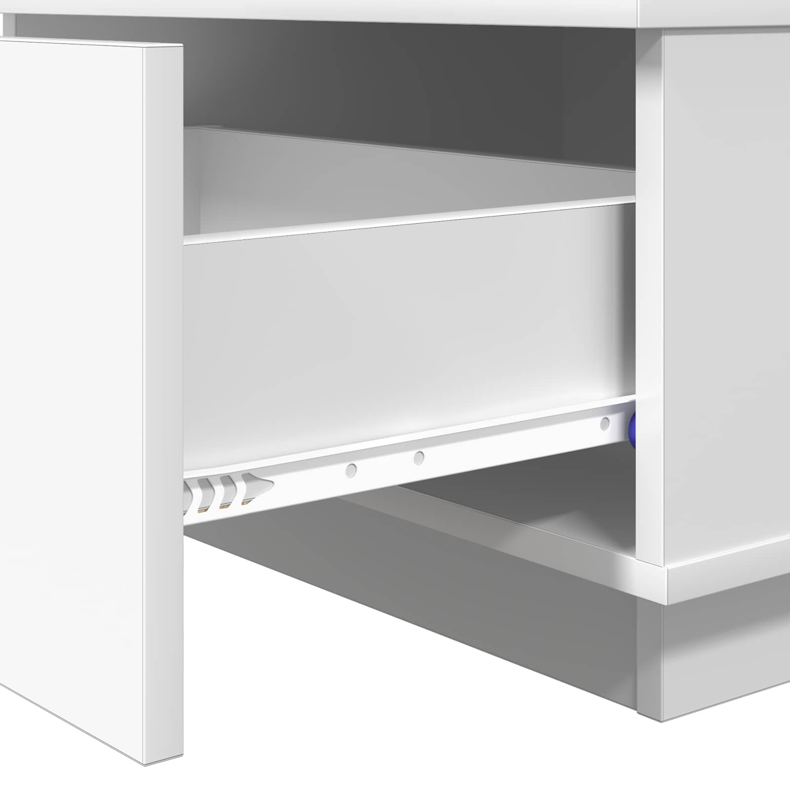 Table basse avec tiroir Blanc 95 x 55 x 31 cm Bois d'ingénierie - XIOS