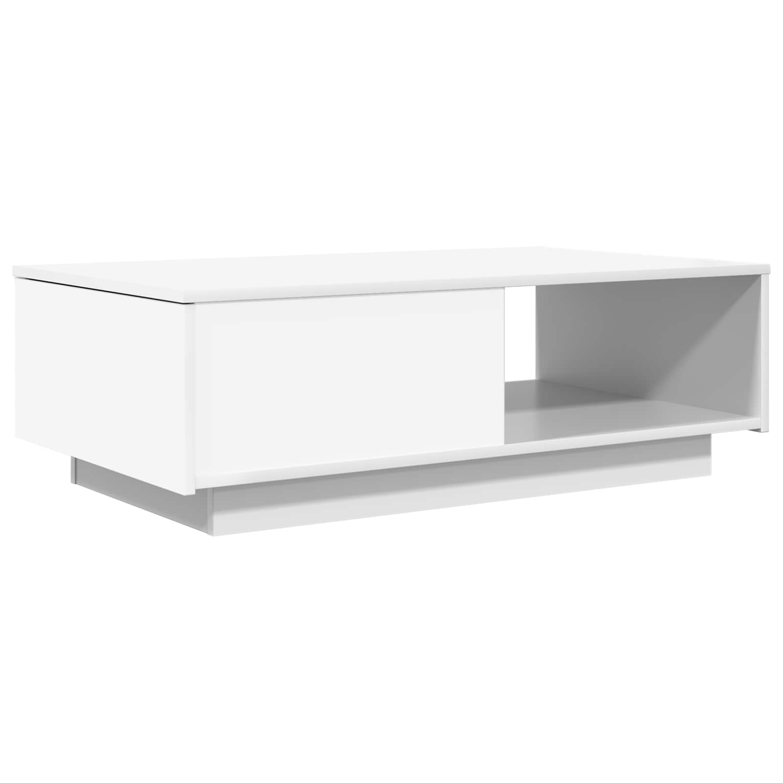 Table basse avec tiroir Blanc 95 x 55 x 31 cm Bois d'ingénierie - XIOS