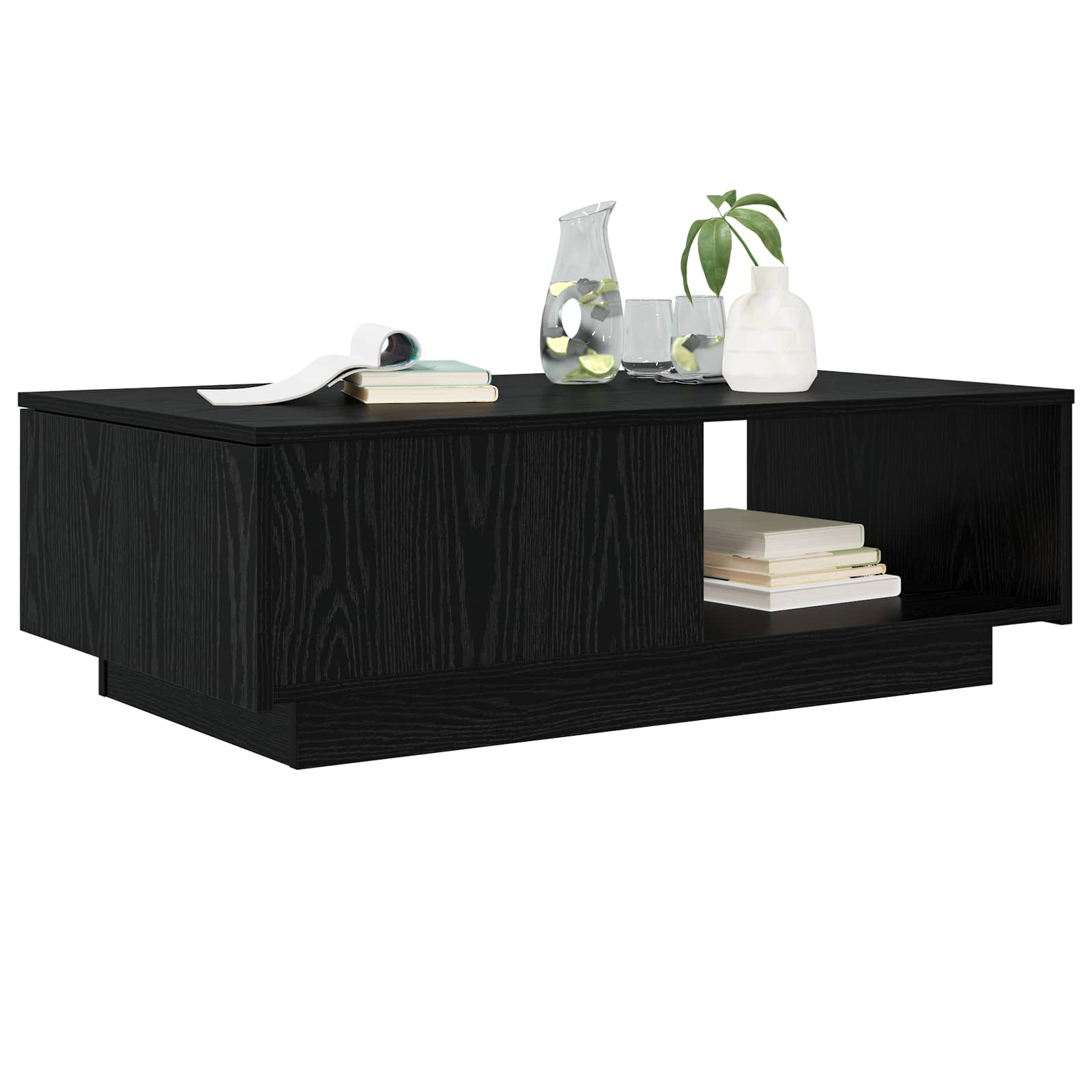 Table basse Chêne noir 95 x 55 x 31 cm Bois d'ingénierie - XIOS