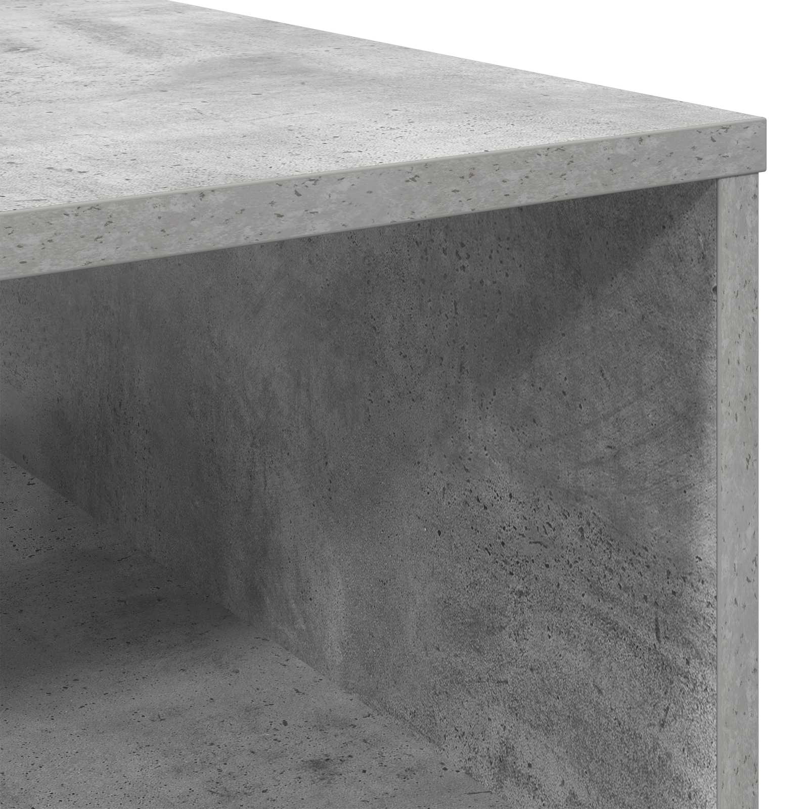 Table basse Gris béton 95 x 55 x 31 cm Bois d'ingénierie - XIOS
