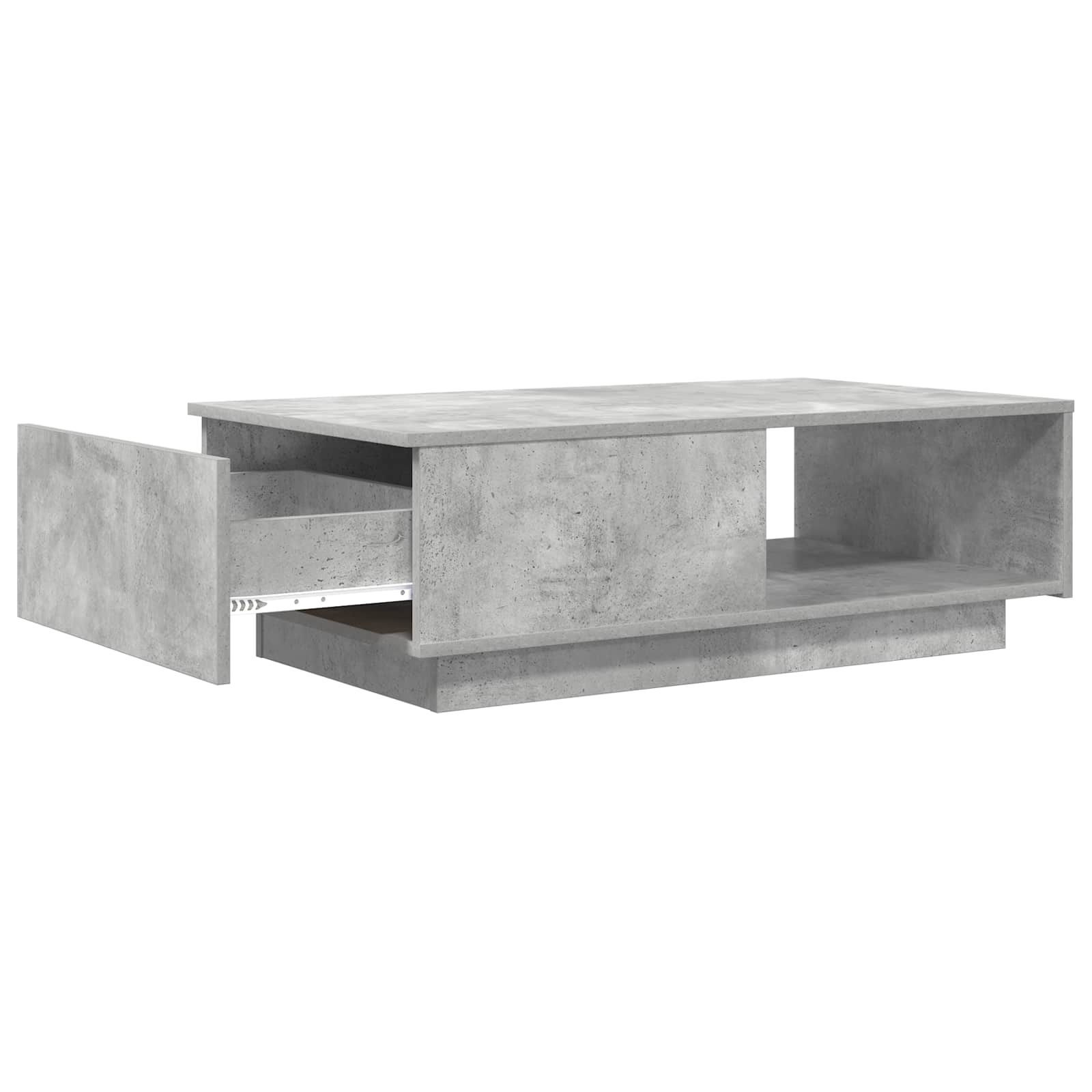 Table basse Gris béton 95 x 55 x 31 cm Bois d'ingénierie - XIOS