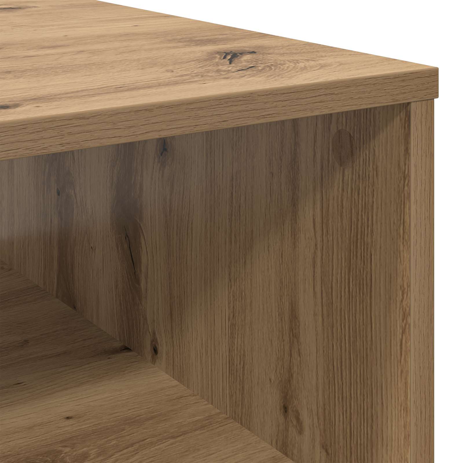 Table basse Chêne artisanal 95 x 55 x 31 cm Bois d'ingénierie - XIOS