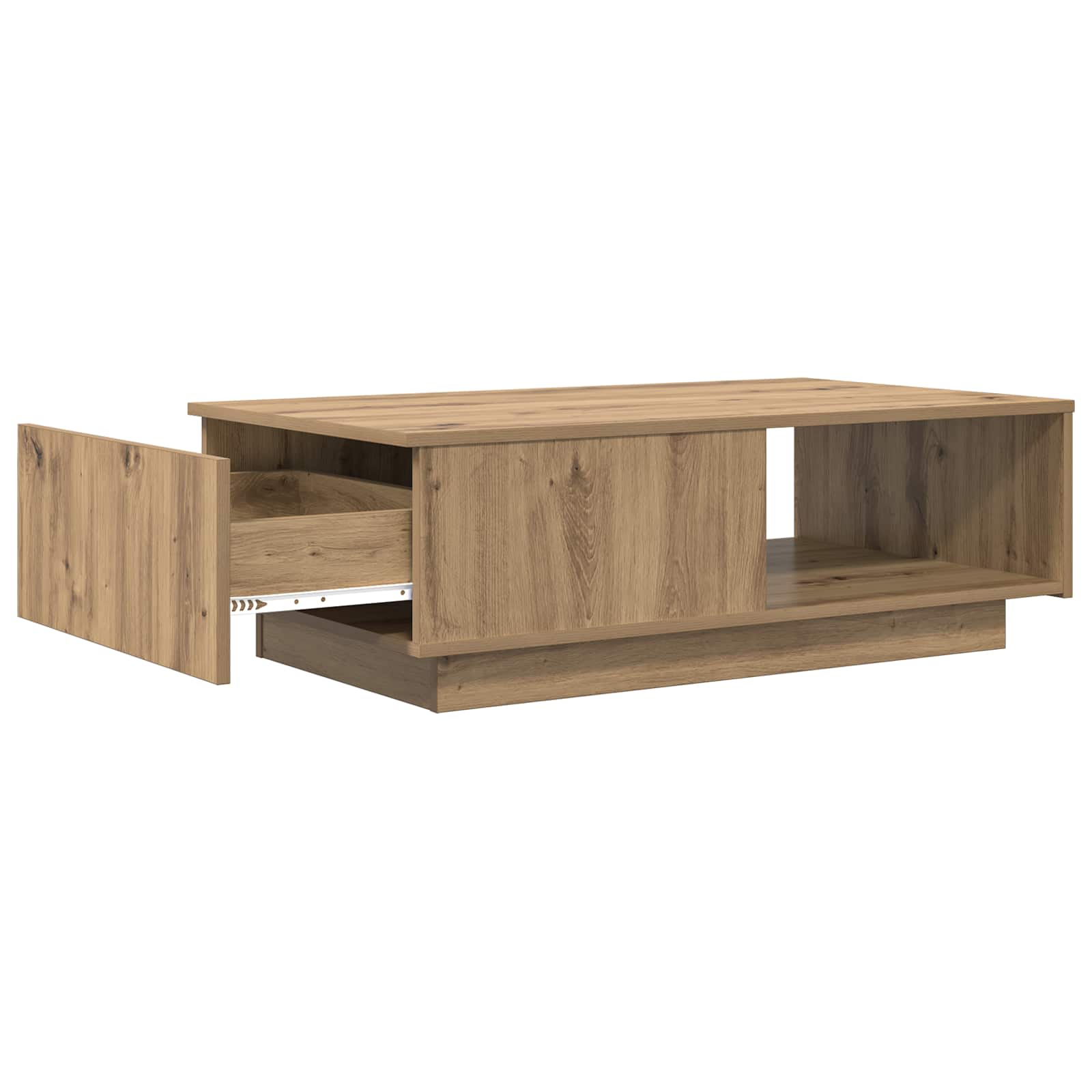 Table basse Chêne artisanal 95 x 55 x 31 cm Bois d'ingénierie - XIOS