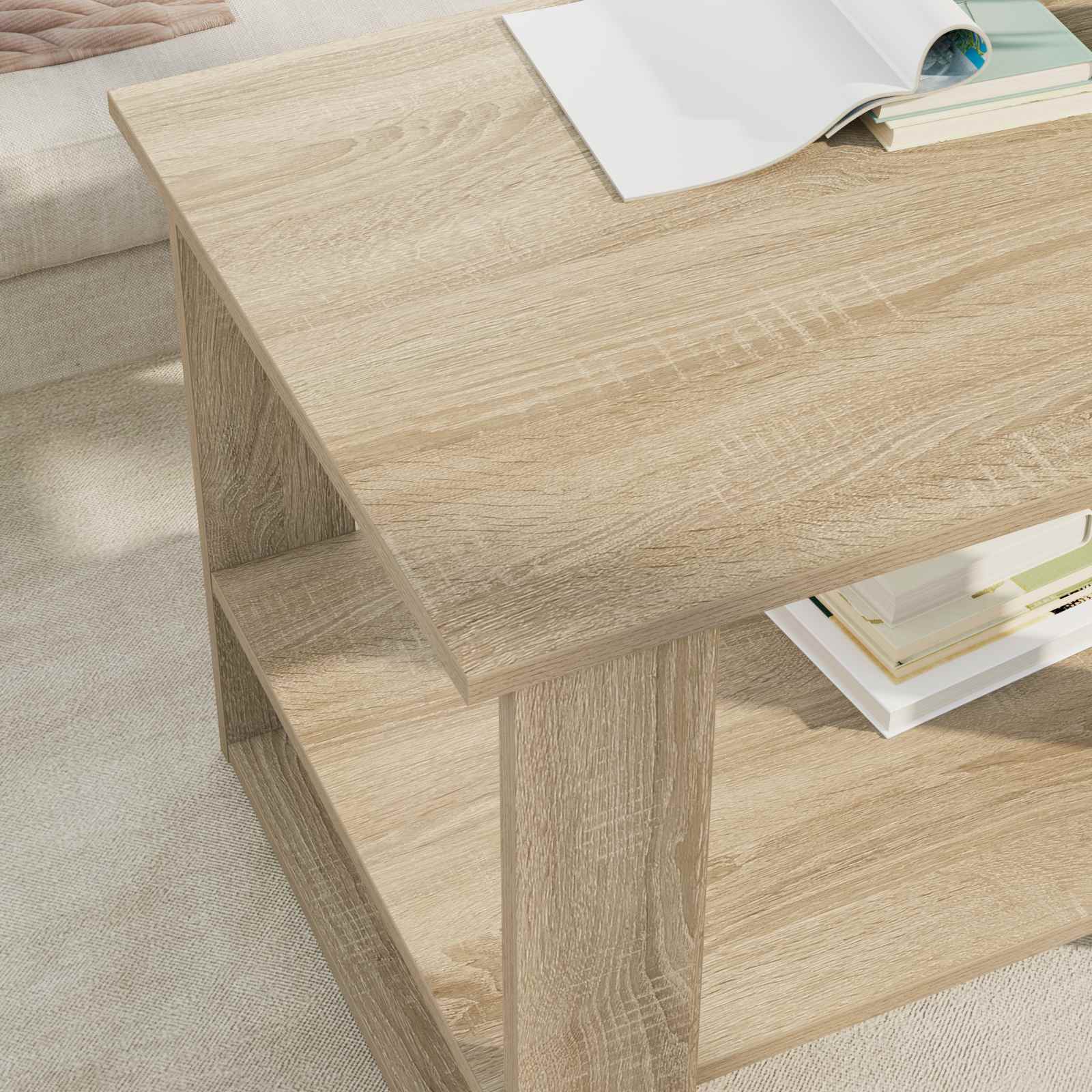 Table basse Chêne Sonoma 72 x 50 x 50 cm Bois d'ingénierie