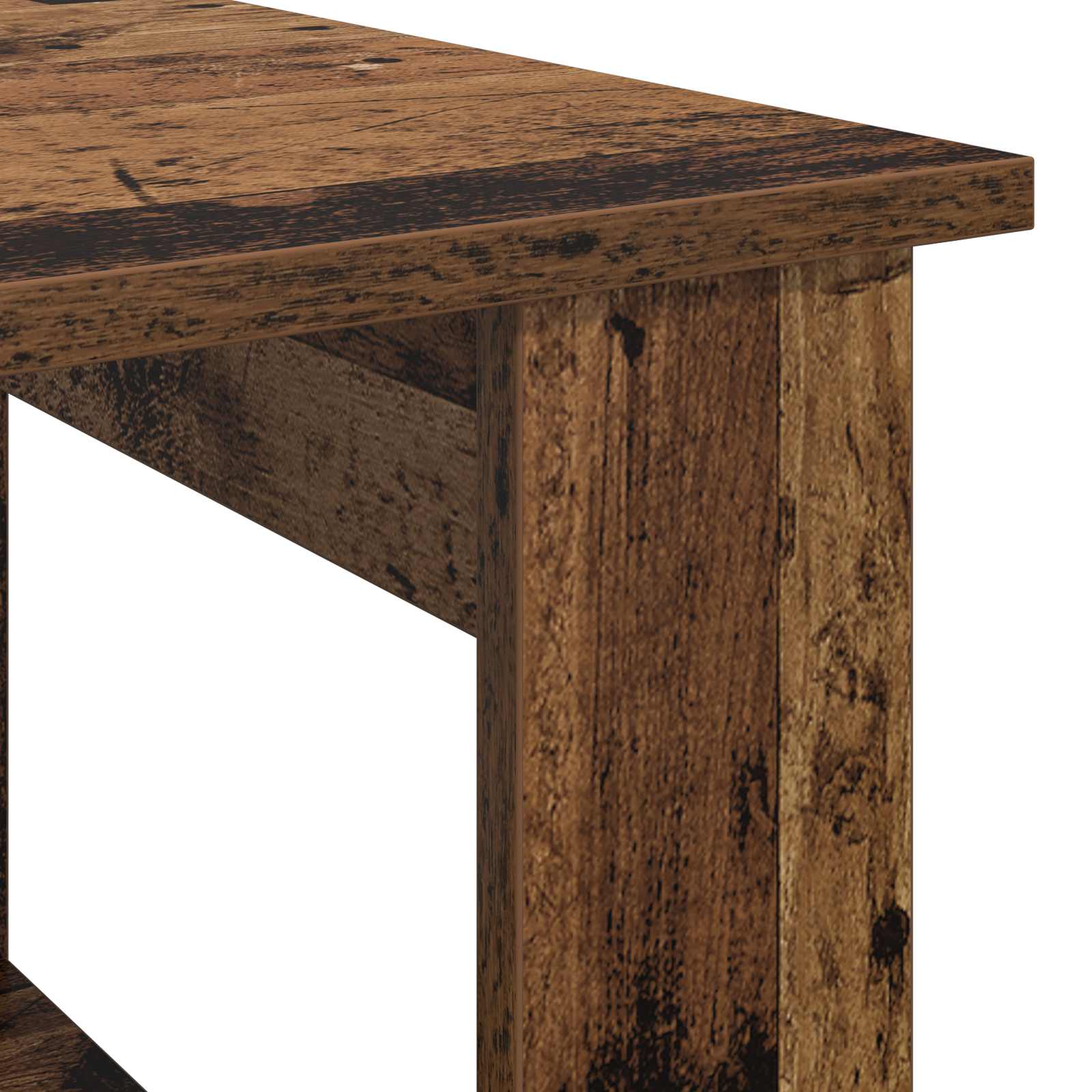 Table basse Bois ancien 72 x 50 x 50 cm Bois d'ingénierie