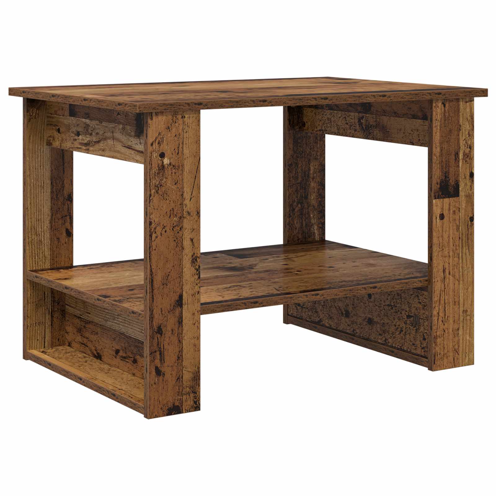 Table basse Bois ancien 72 x 50 x 50 cm Bois d'ingénierie