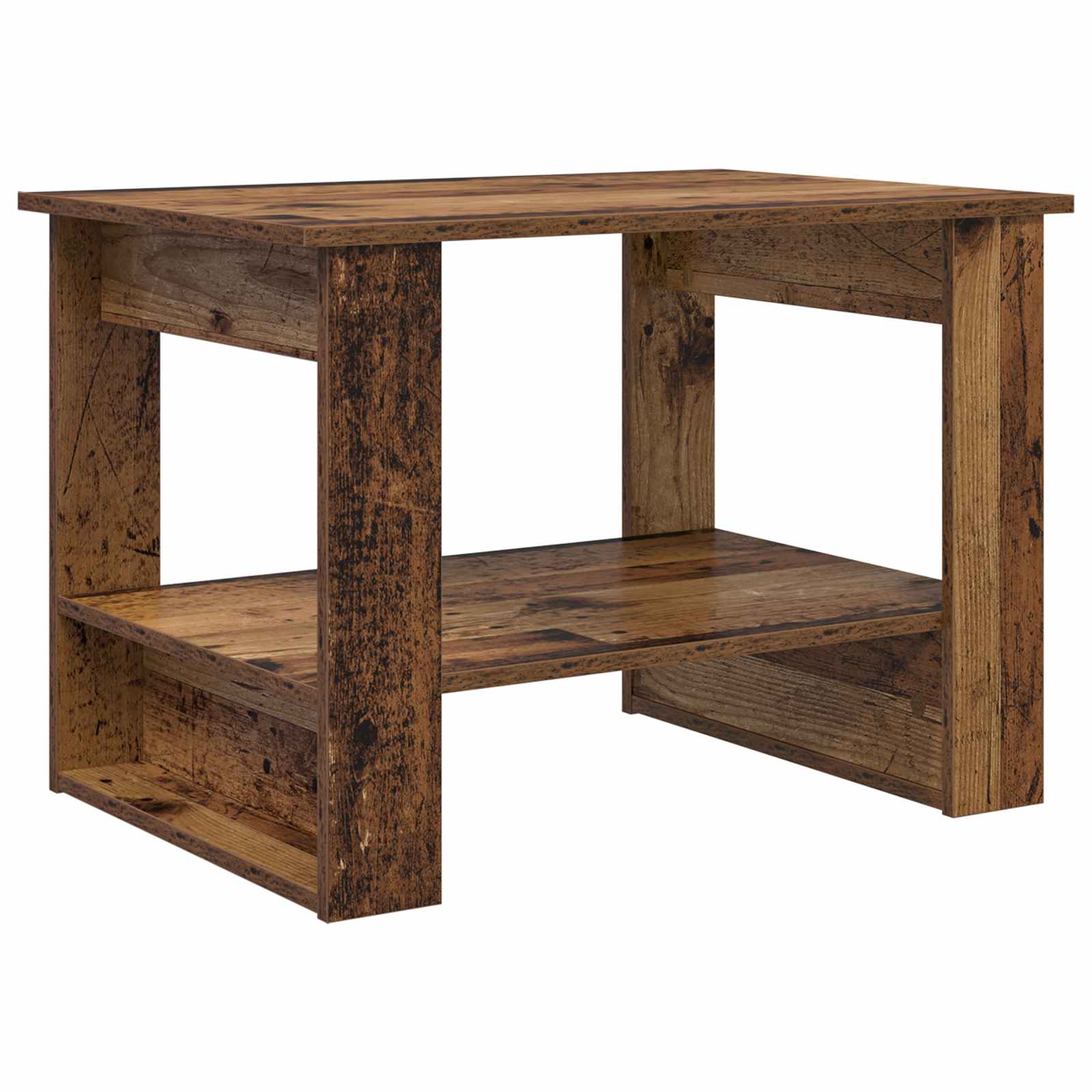 Table basse Bois ancien 72 x 50 x 50 cm Bois d'ingénierie
