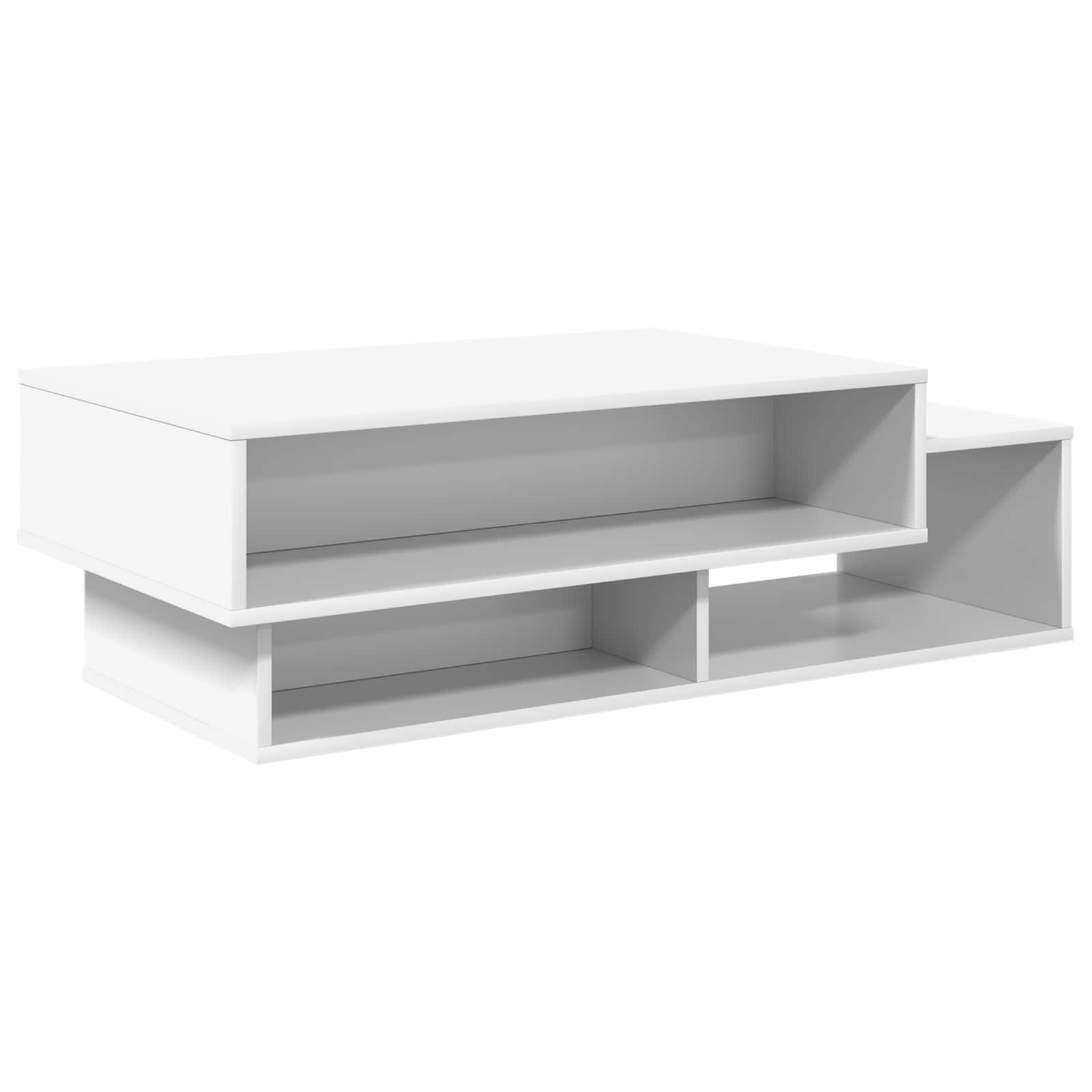 Table basse Blanc 105 x 50 x 32,5 cm Bois d'ingénierie - XIOS