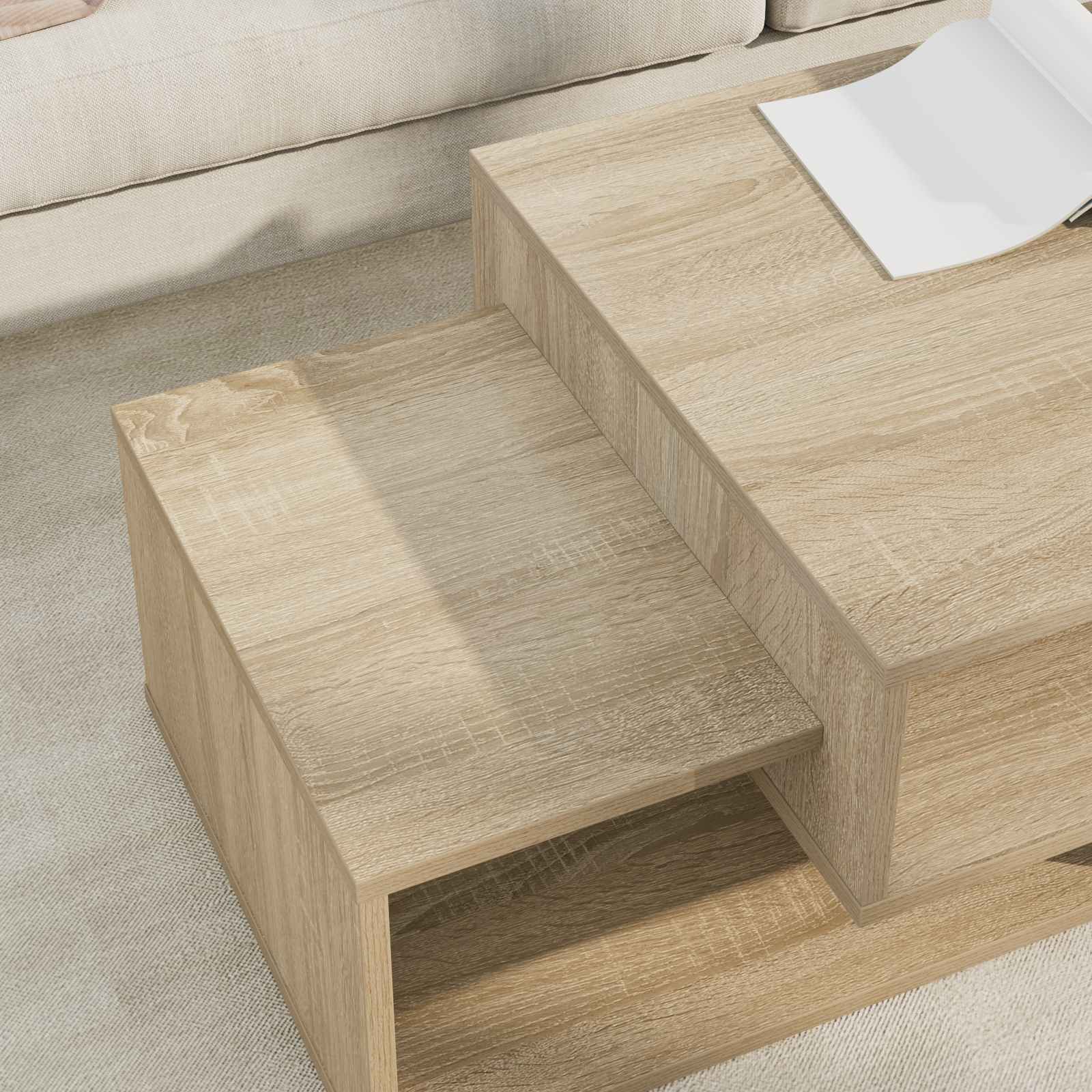 Table basse Chêne Sonoma 105 x 50 x 32,5 cm Bois d'ingénierie