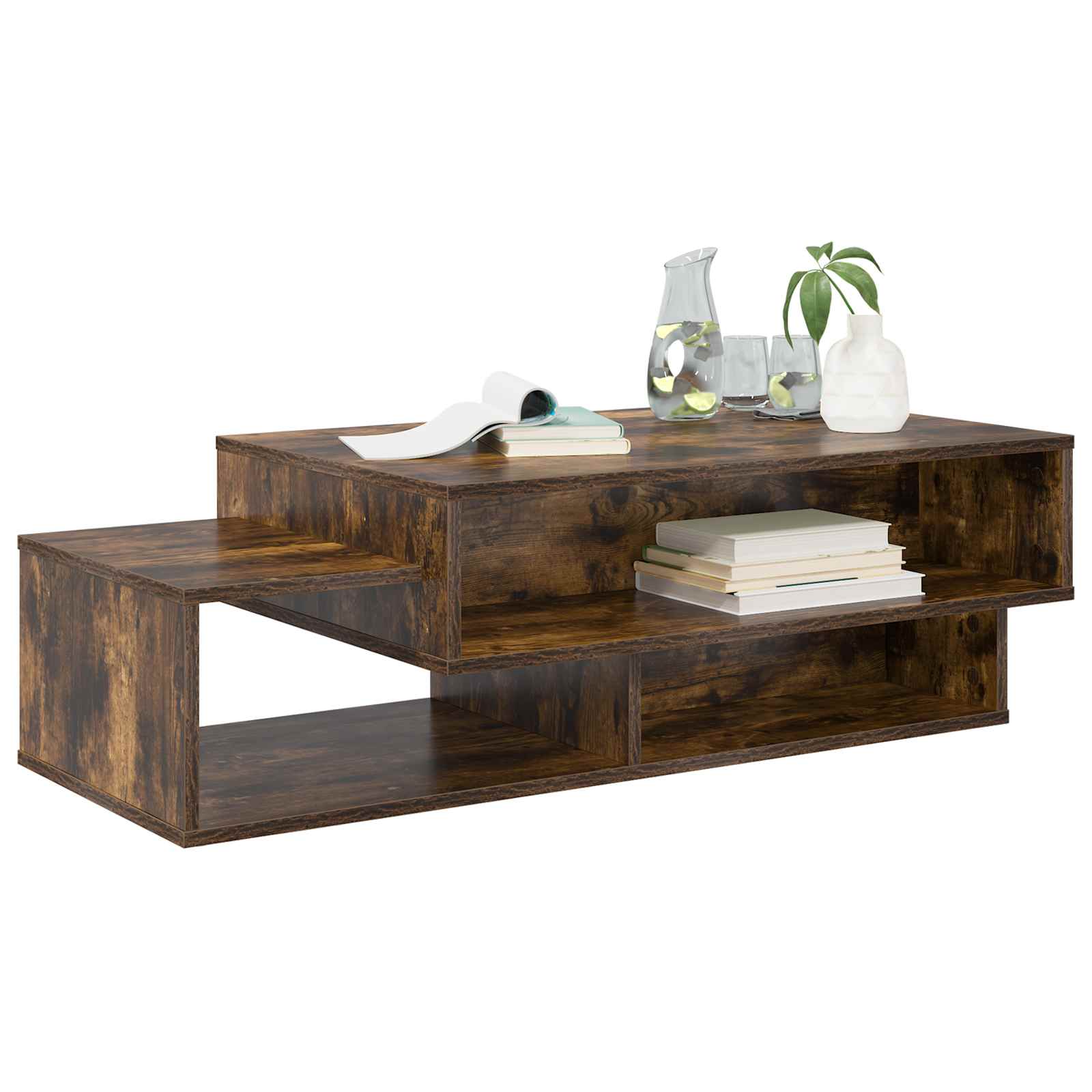 Table basse Chêne fumé 105 x 50 x 32,5 cm Bois d'ingénierie - XIOS