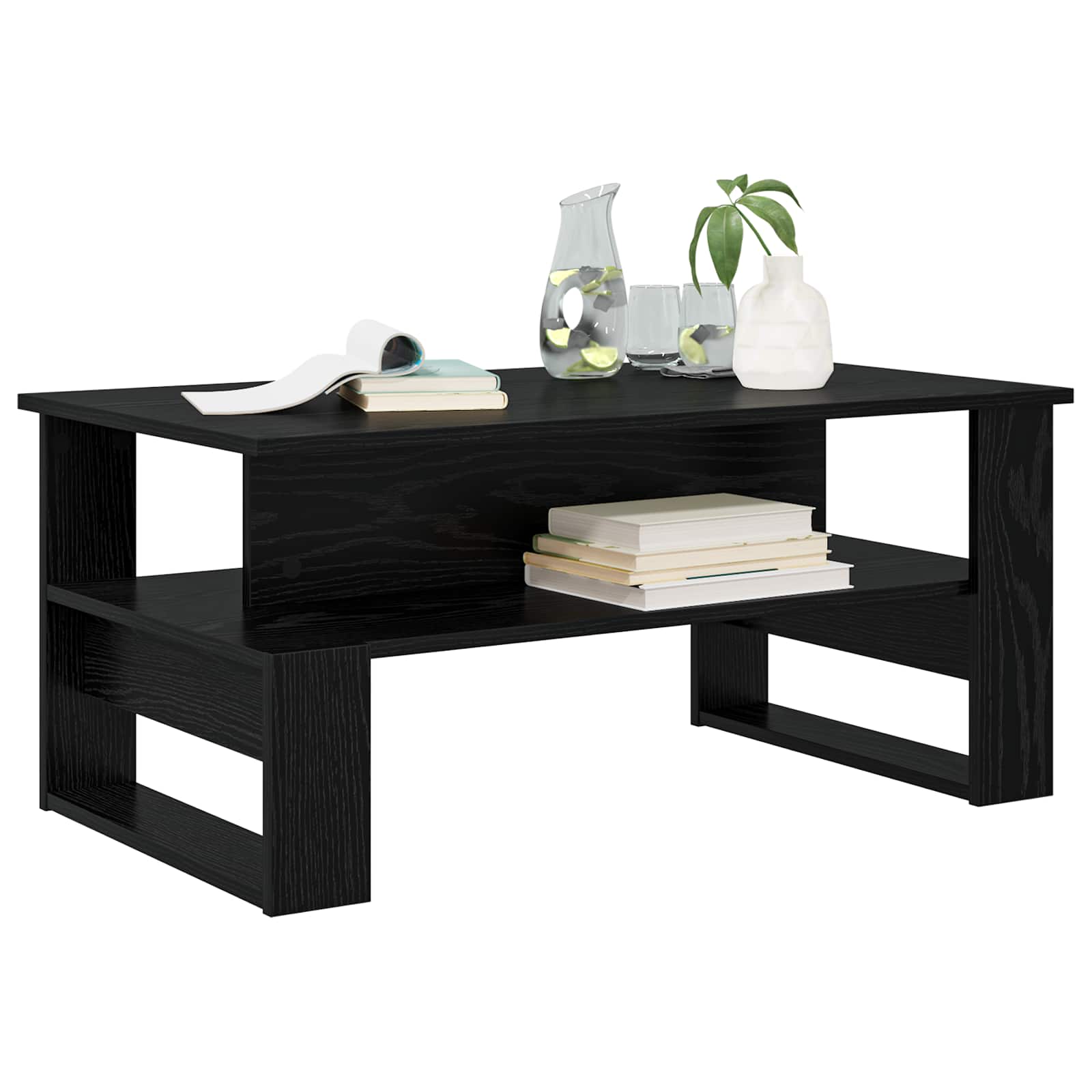 Table basse Chêne noir 90 x 50 x 40 cm Bois d'ingénierie - XIOS