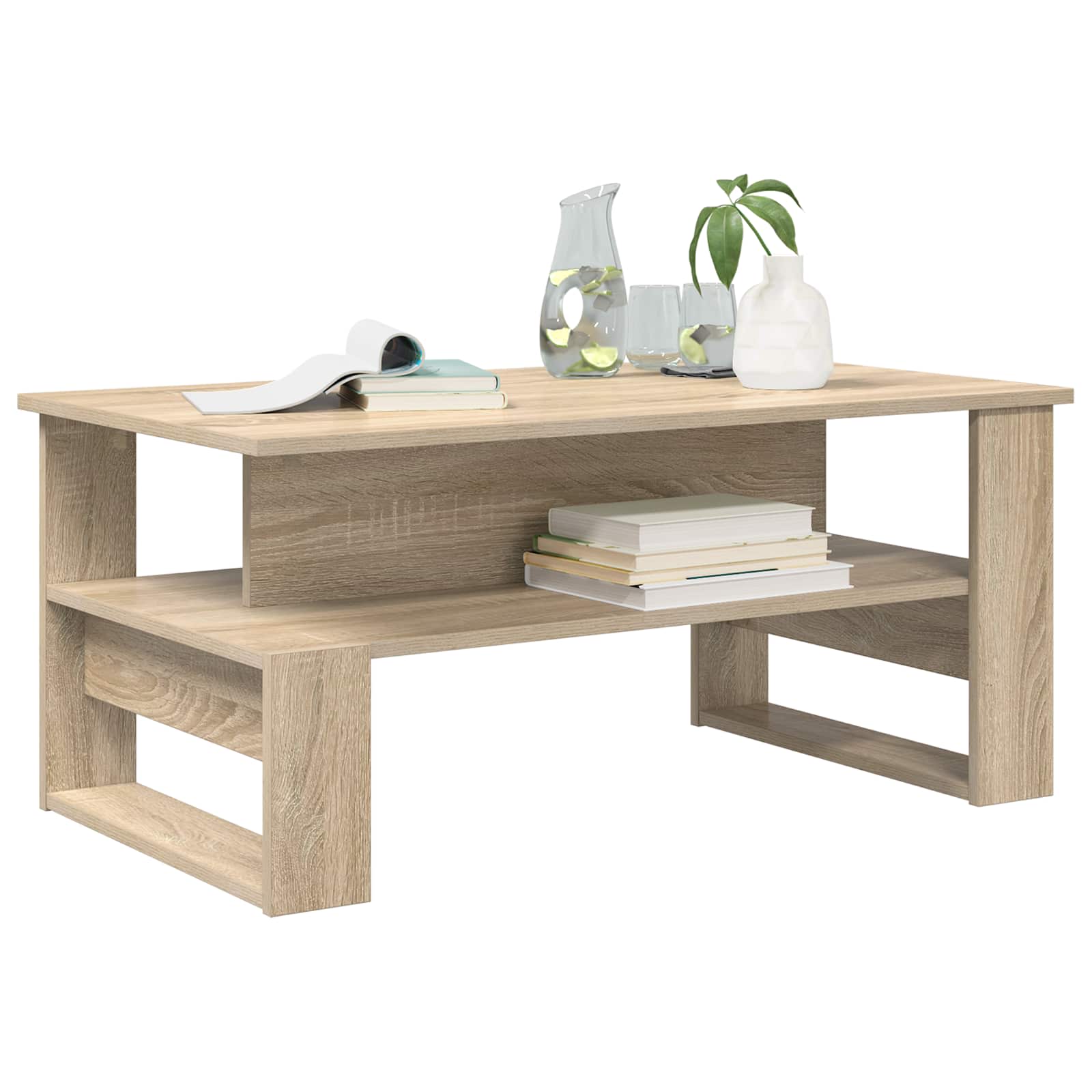 Table basse Chêne Sonoma 90 x 50 x 40 cm Bois d'ingénierie - XIOS