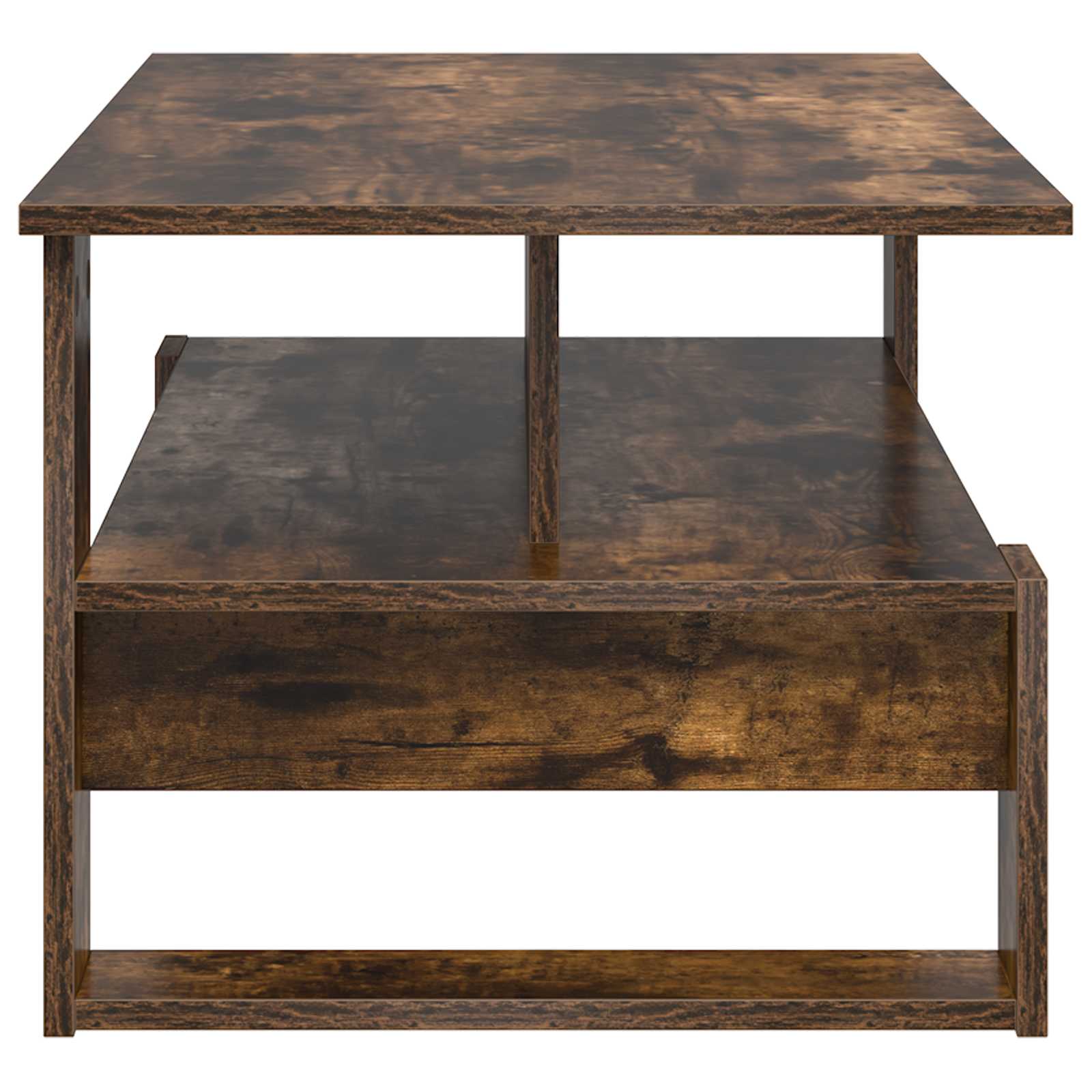 Table basse Chêne fumé 90 x 50 x 40 cm Bois d'ingénierie - XIOS
