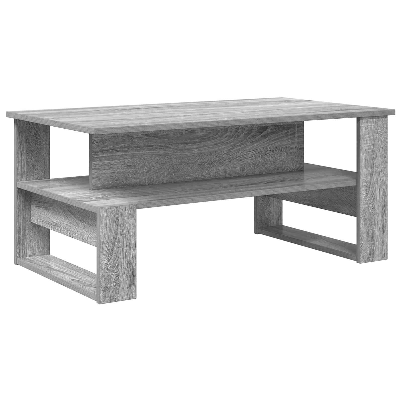 Table basse Gris Sonoma 90 x 50 x 40 cm Bois d'ingénierie - XIOS