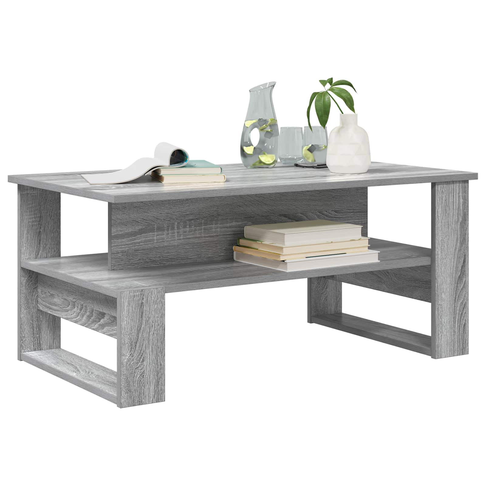 Table basse Gris Sonoma 90 x 50 x 40 cm Bois d'ingénierie - XIOS