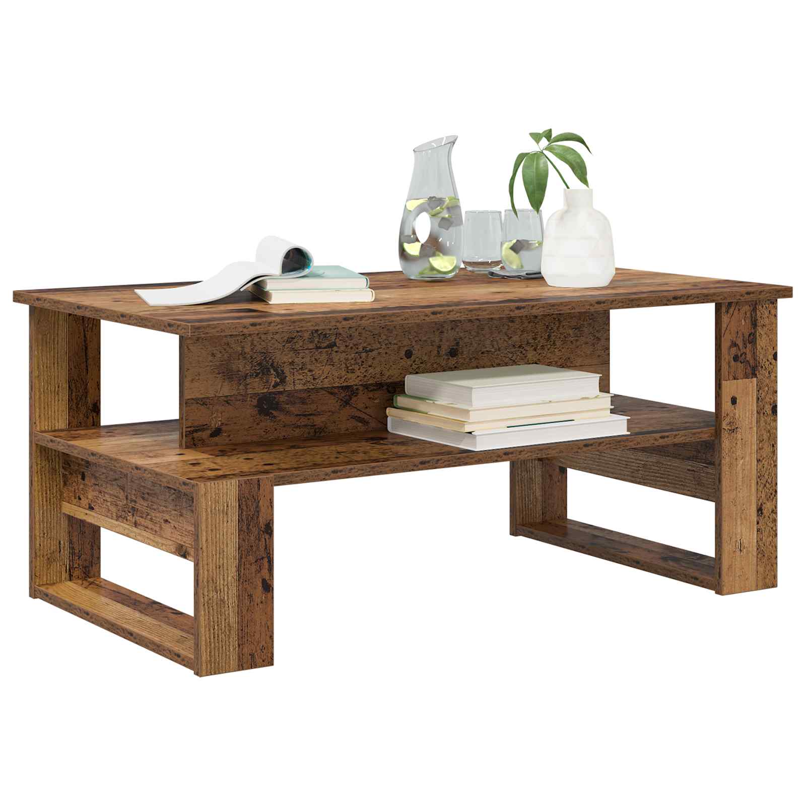 Table basse Bois ancien 90 x 50 x 40 cm Bois d'ingénierie - XIOS