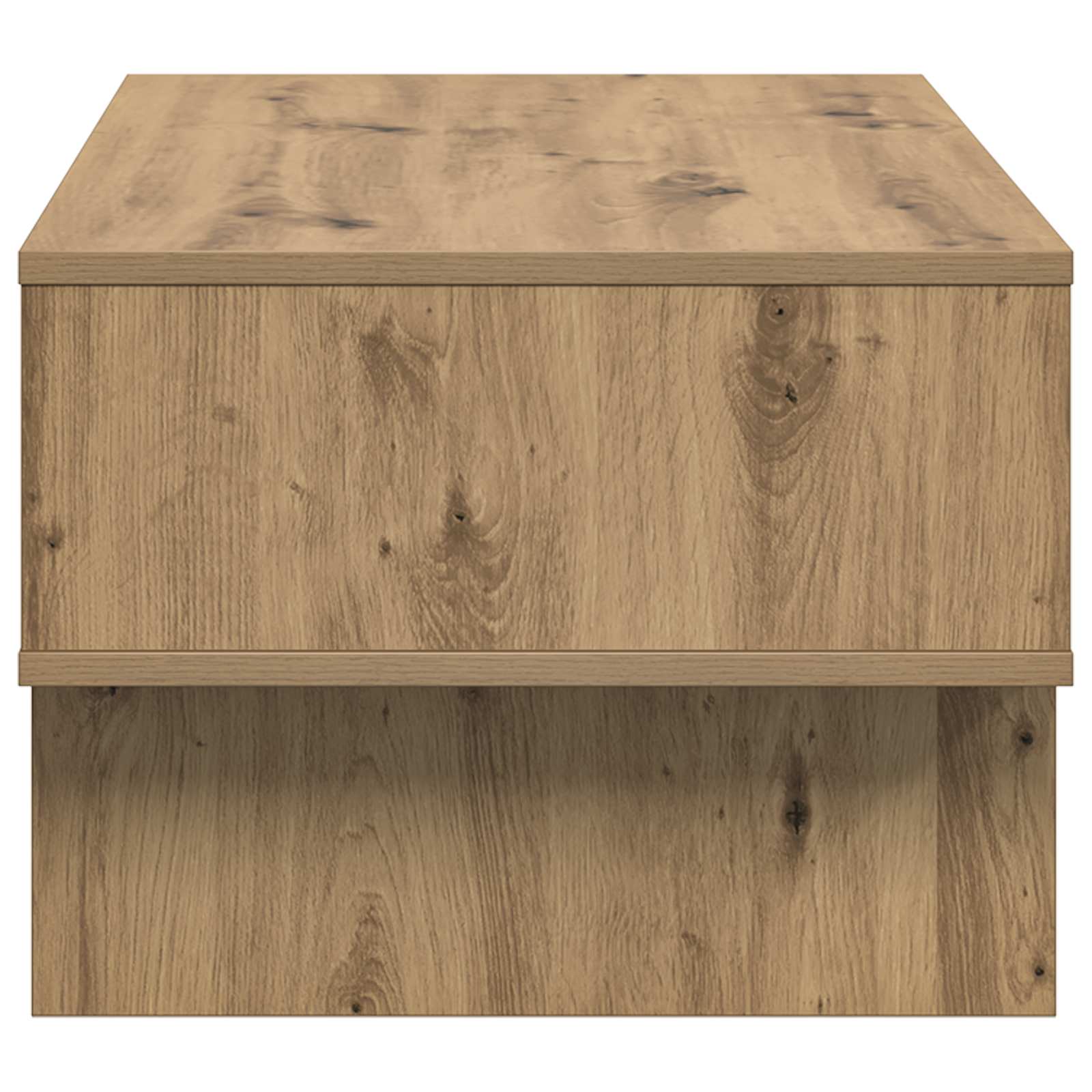 Table basse Chêne artisanal 80 x 46 x 35 cm Bois d'ingénierie - XIOS