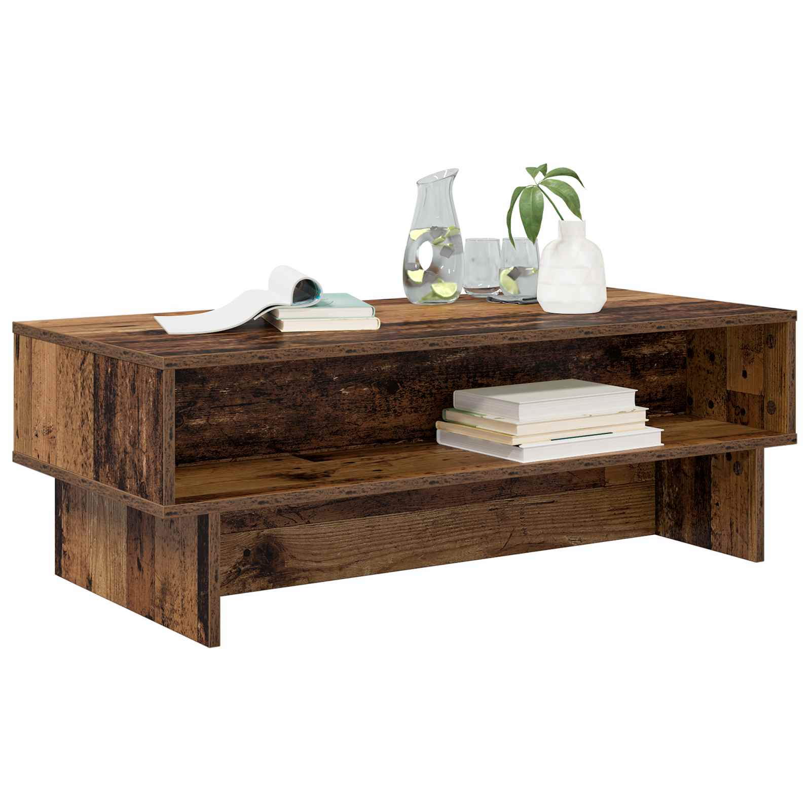 Table basse Bois ancien 100 x 46 x 35 cm Bois d'ingénierie - XIOS