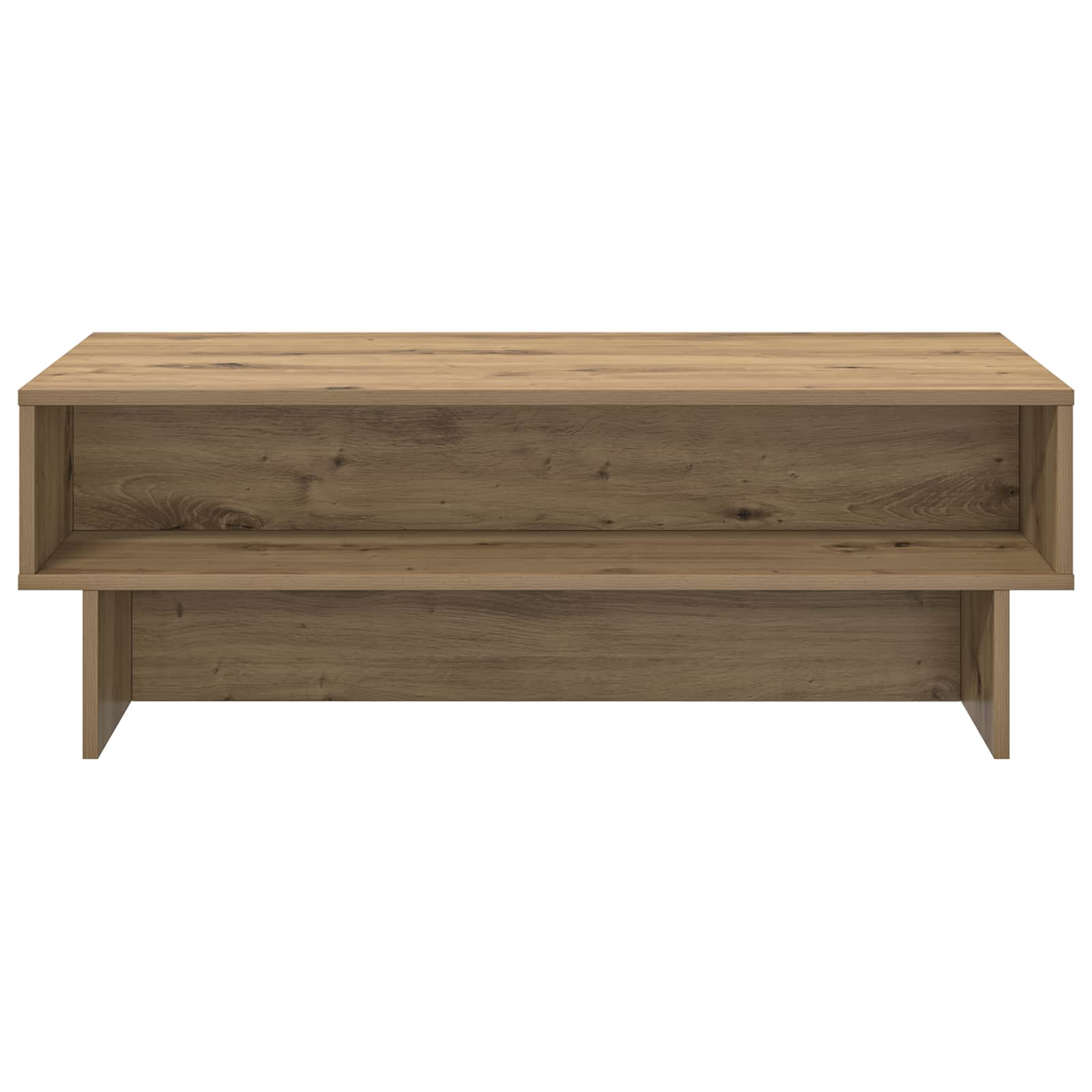 Table basse Chêne artisanal 100 x 46 x 35 cm Bois d'ingénierie - XIOS