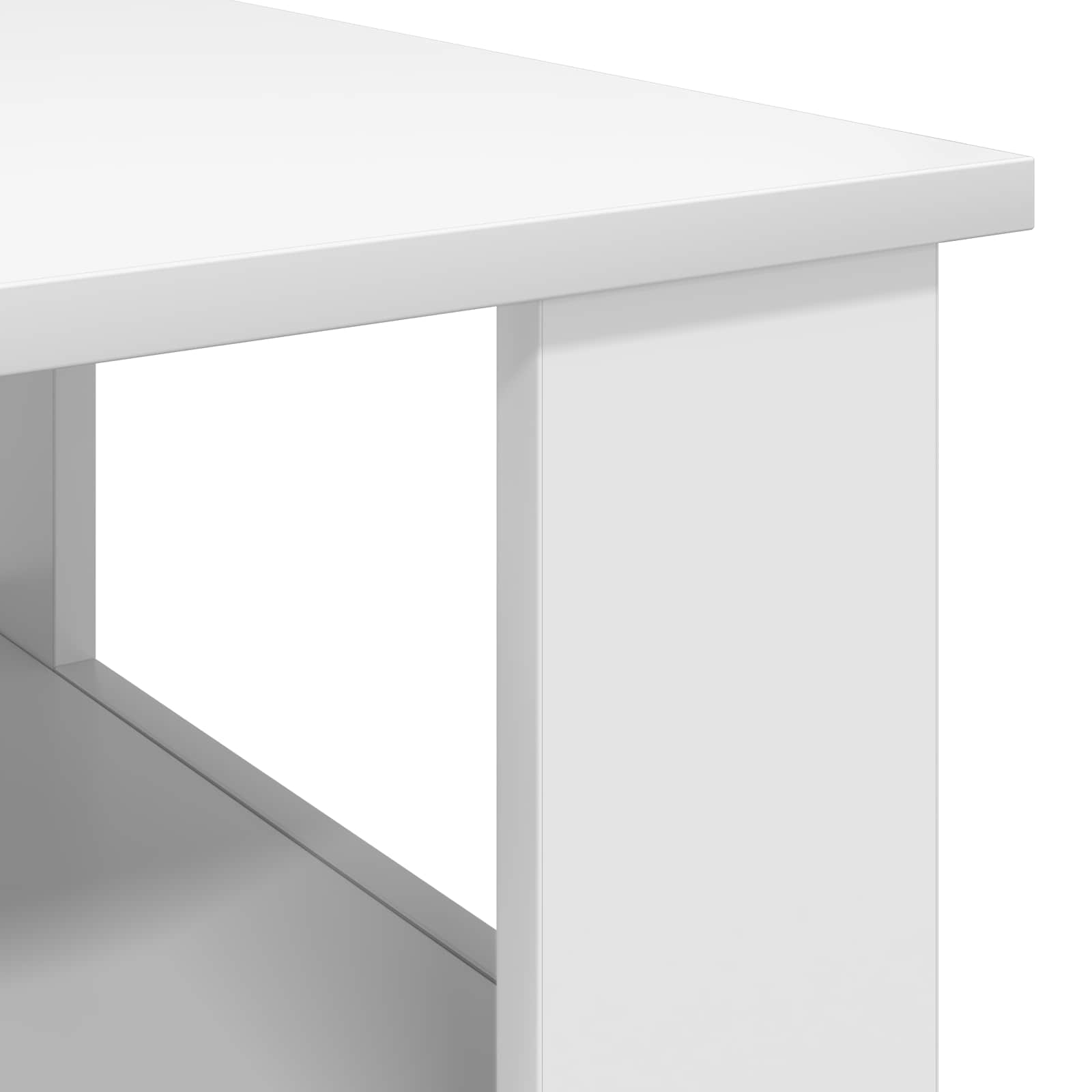 Table basse Blanc 57 x 55 x 45 cm Bois d'ingénierie - XIOS