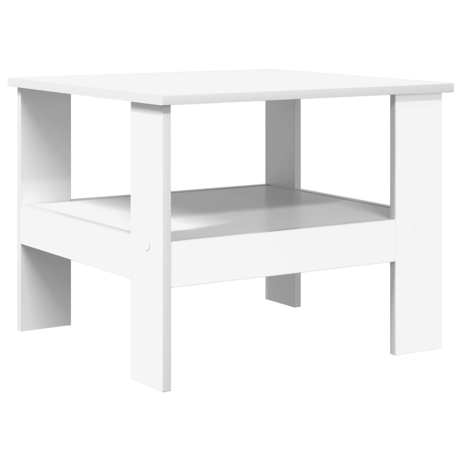 Table basse Blanc 57 x 55 x 45 cm Bois d'ingénierie - XIOS