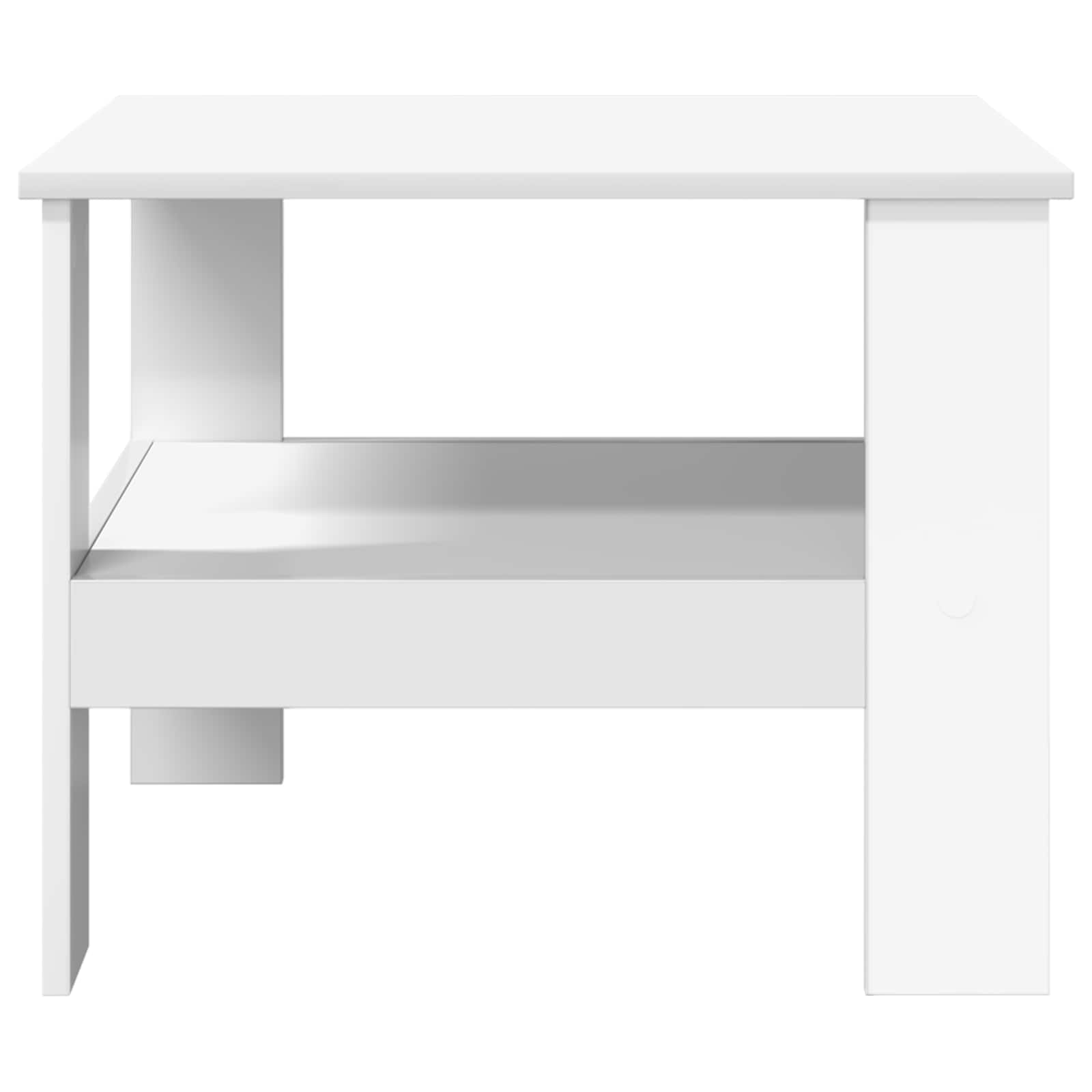 Table basse Blanc 57 x 55 x 45 cm Bois d'ingénierie - XIOS