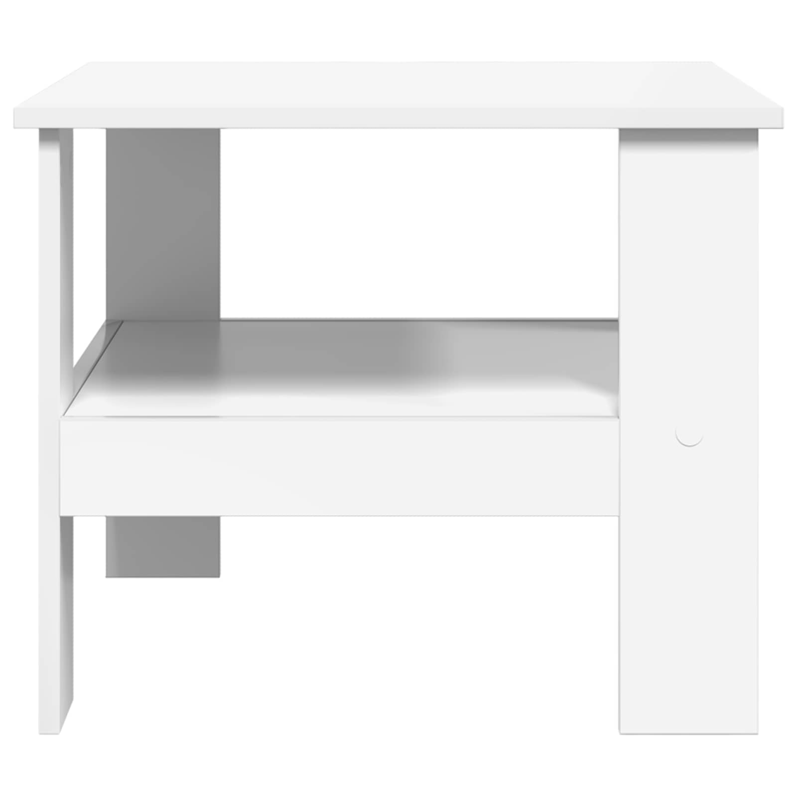 Table basse Blanc 57 x 55 x 45 cm Bois d'ingénierie - XIOS
