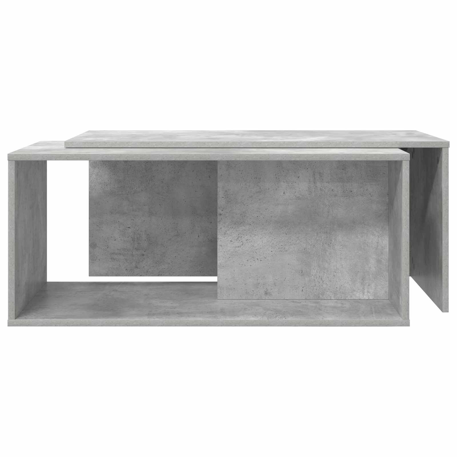 Ensemble de tables basses 2 pcs Gris béton Bois d'ingénierie - XIOS