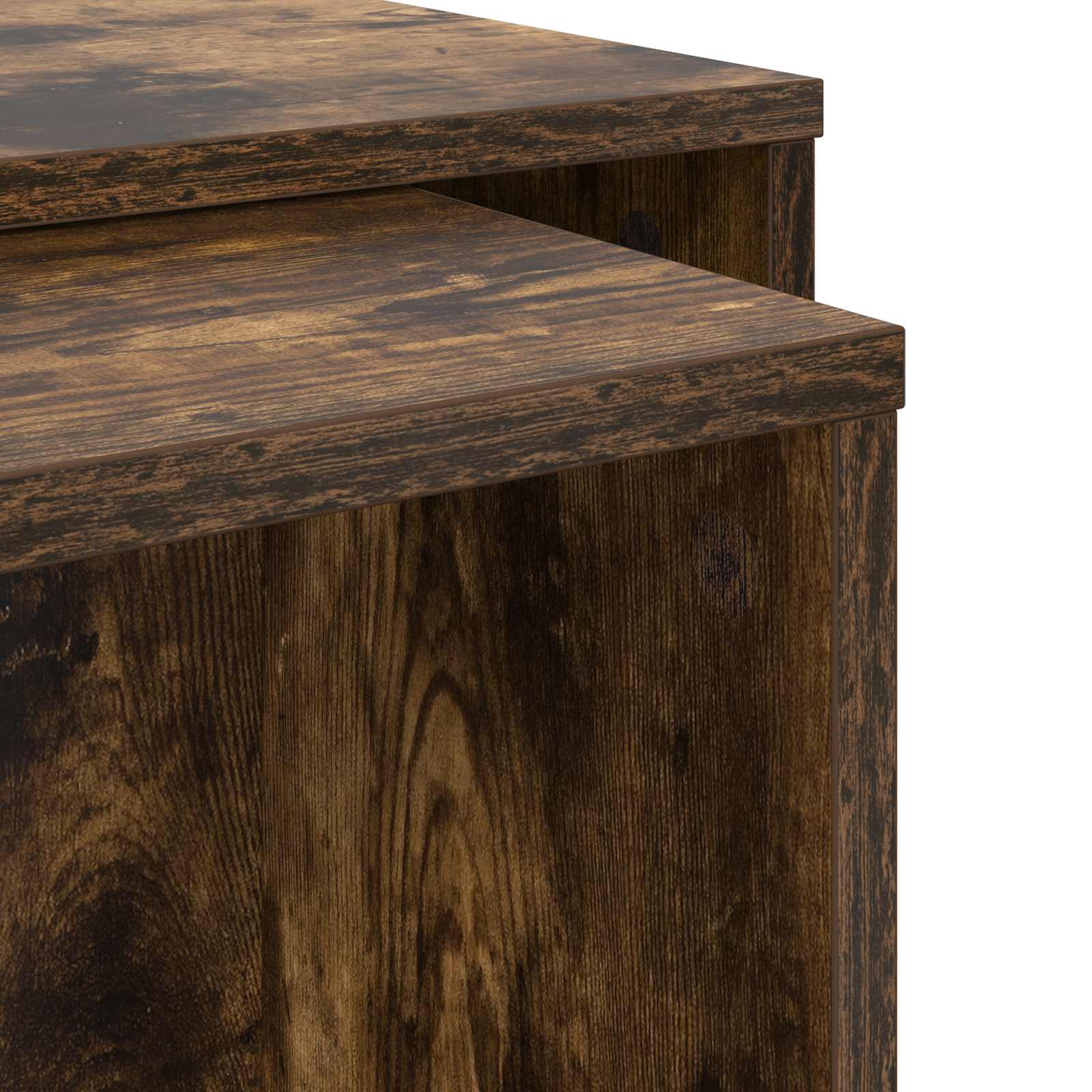 Ensemble de tables basses 2 pcs Chêne fumé Bois d'ingénierie - XIOS