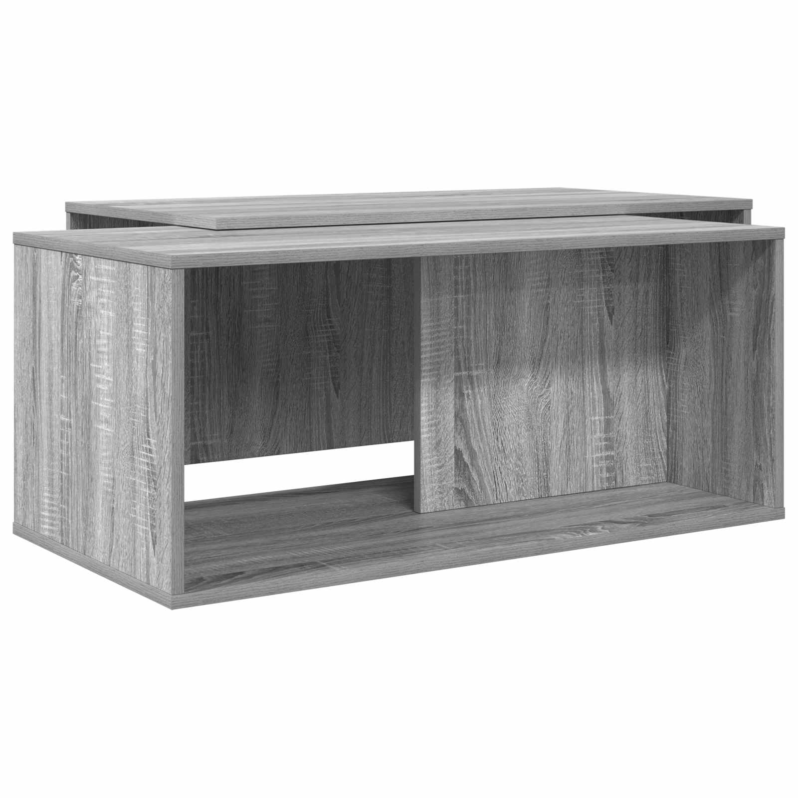 Ensemble de tables basses 2 pcs Gris Sonoma Bois d'ingénierie - XIOS