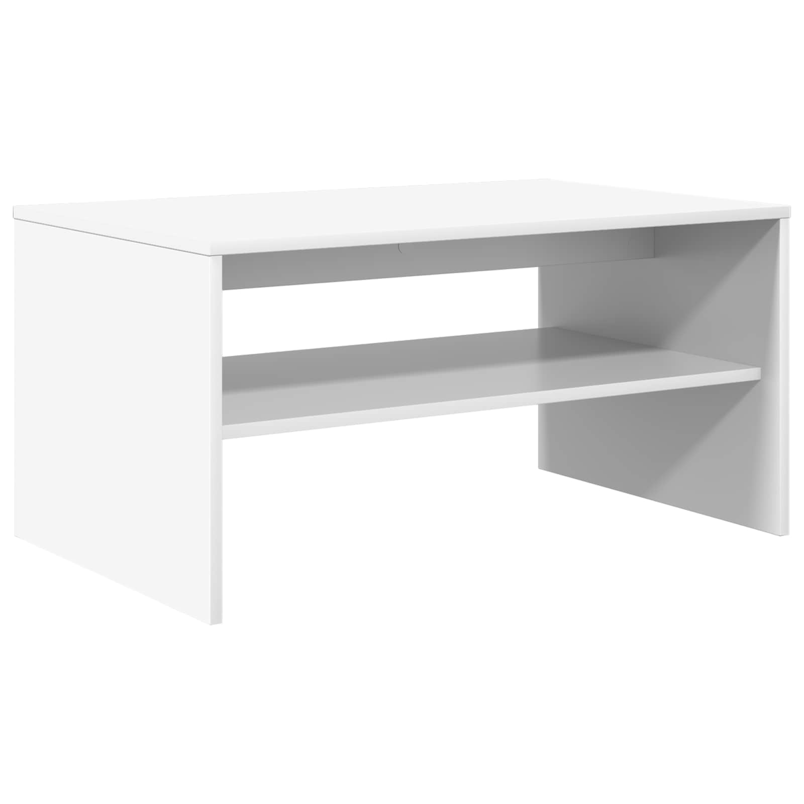 Table basse Blanc 80 x 50 x 40 cm Bois d'ingénierie - XIOS