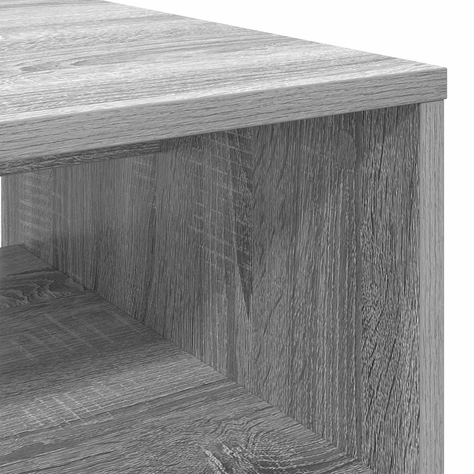 Table basse Gris Sonoma 80 x 50 x 40 cm Bois d'ingénierie