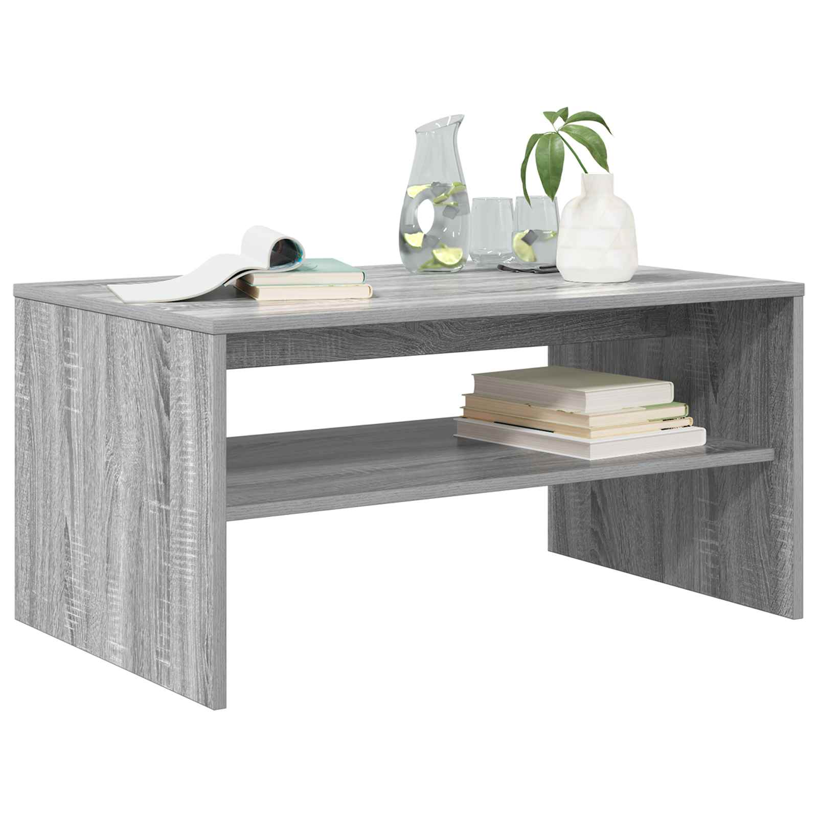 Table basse Gris Sonoma 80 x 50 x 40 cm Bois d'ingénierie