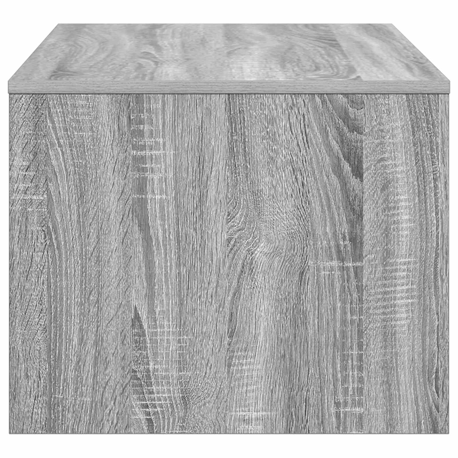 Table basse Gris Sonoma 80 x 50 x 40 cm Bois d'ingénierie