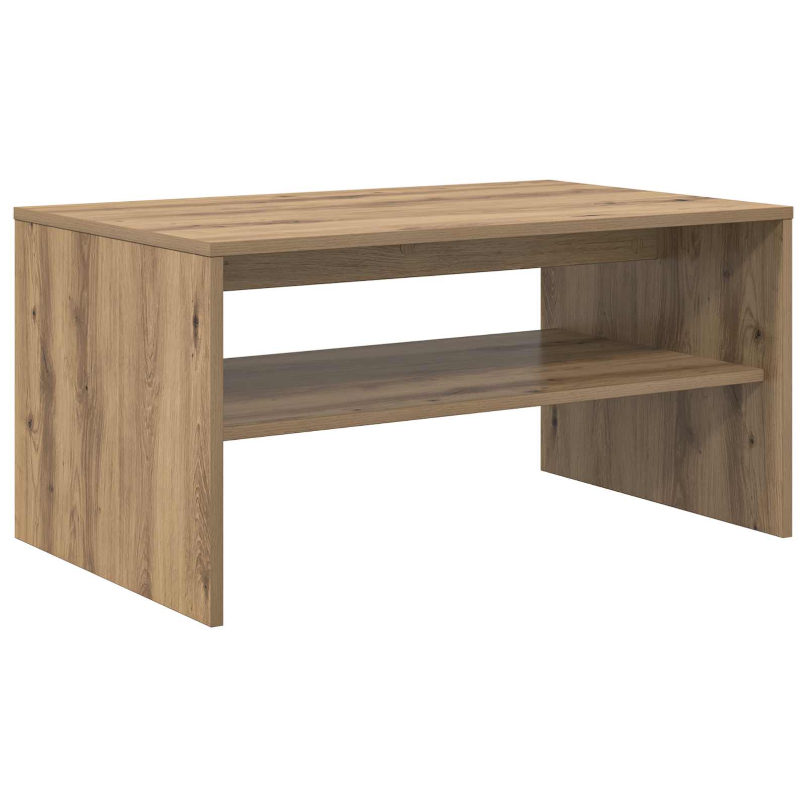Table basse Chêne artisanal 80 x 50 x 40 cm Bois d'ingénierie - XIOS
