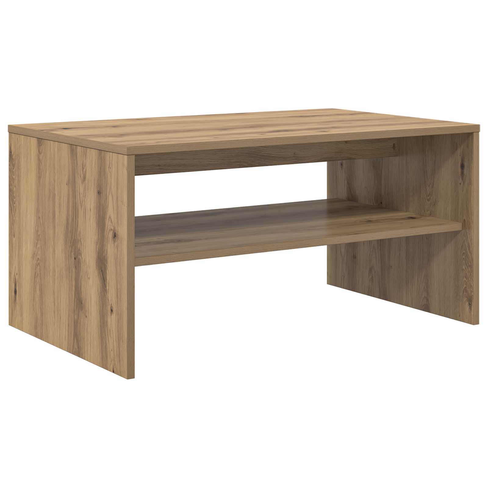 Table basse Chêne artisanal 80 x 50 x 40 cm Bois d'ingénierie - XIOS