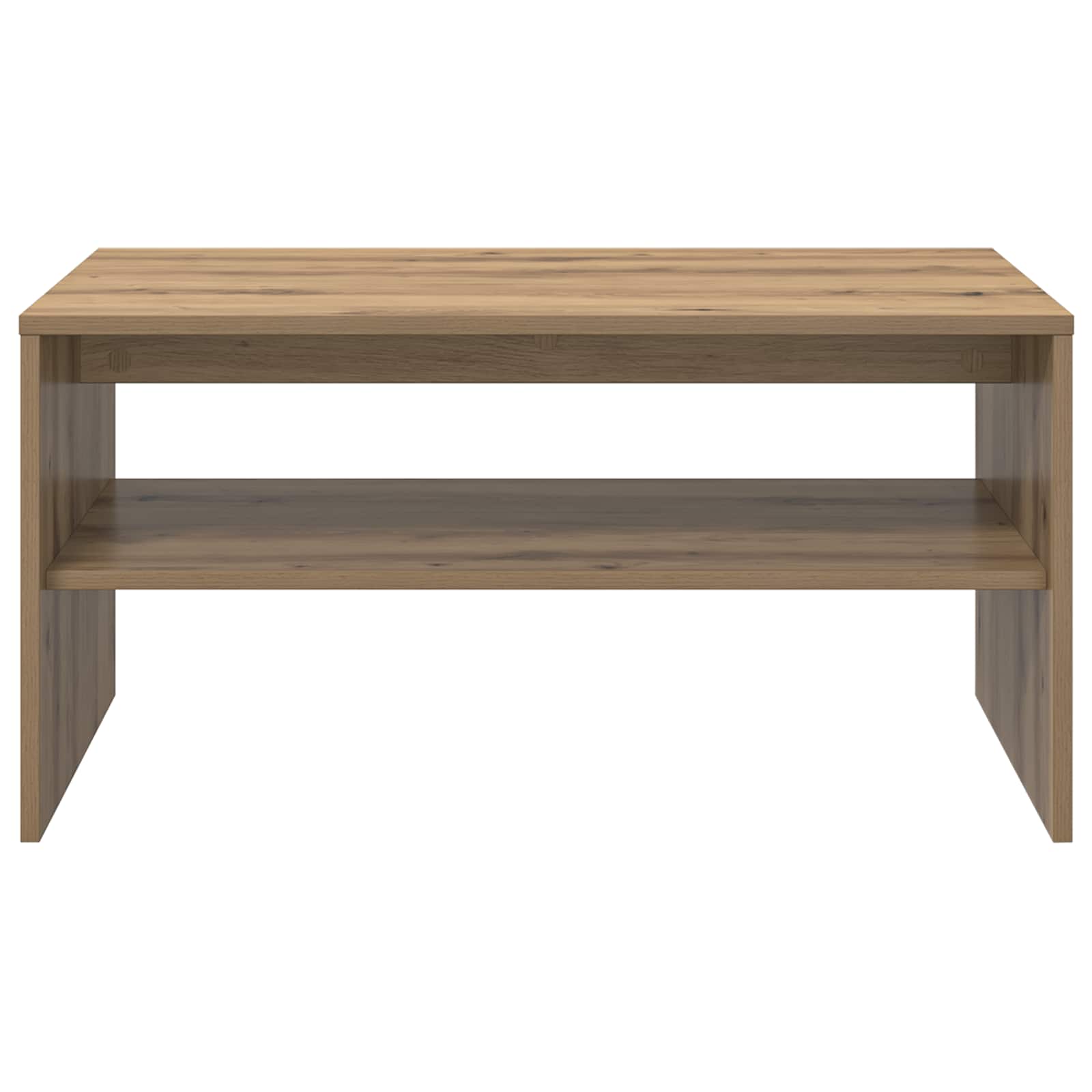 Table basse Chêne artisanal 80 x 50 x 40 cm Bois d'ingénierie - XIOS